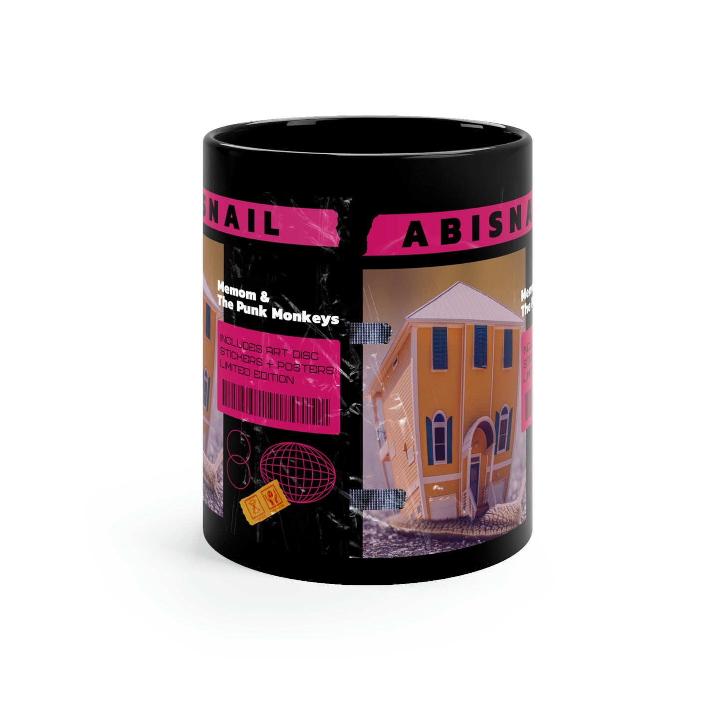 Abisnail 11oz Black Mug