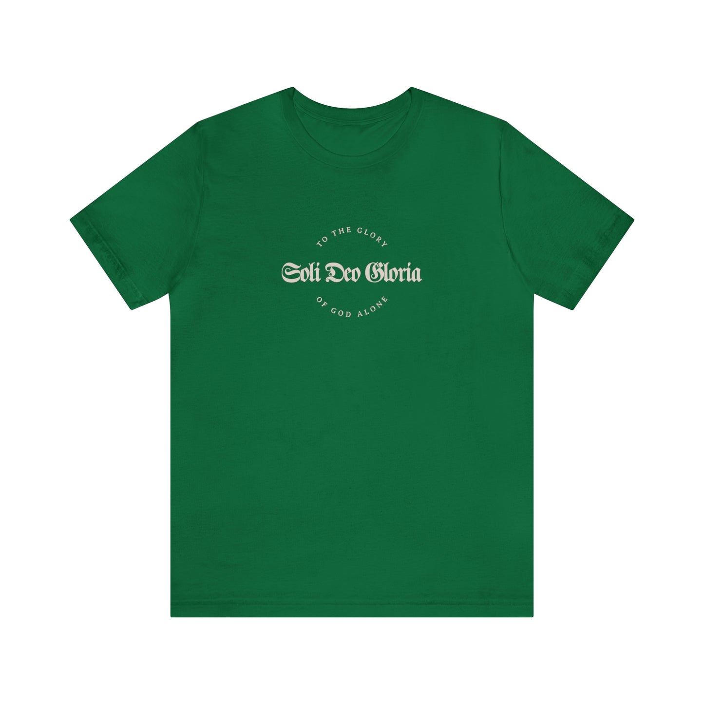 Soli Deo Gloria Gothic Circle Unisex Jersey Short Sleeve Tee