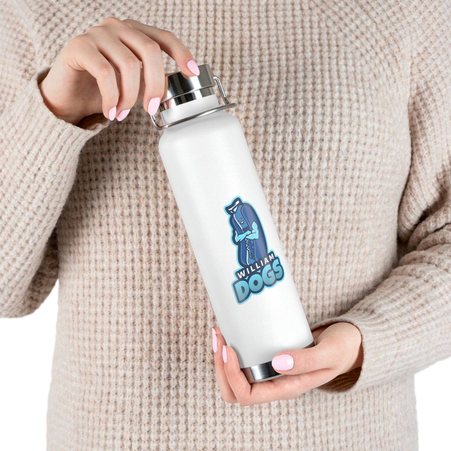 William Dog's Copper Vacuum Insulated Bottle, 22oz
