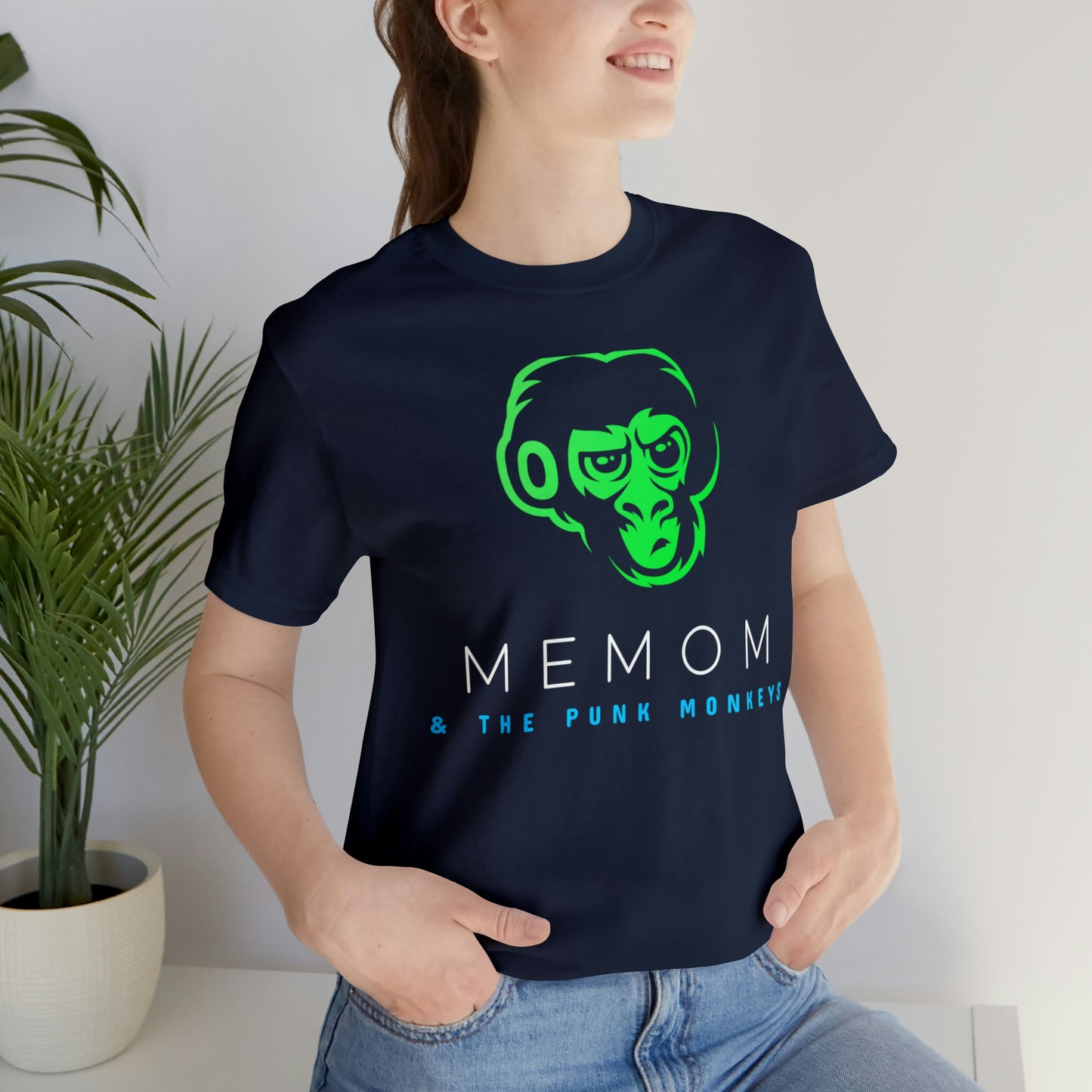 Memom and the Punk Monkeys Logo Unisex Jersey Short Sleeve Tee