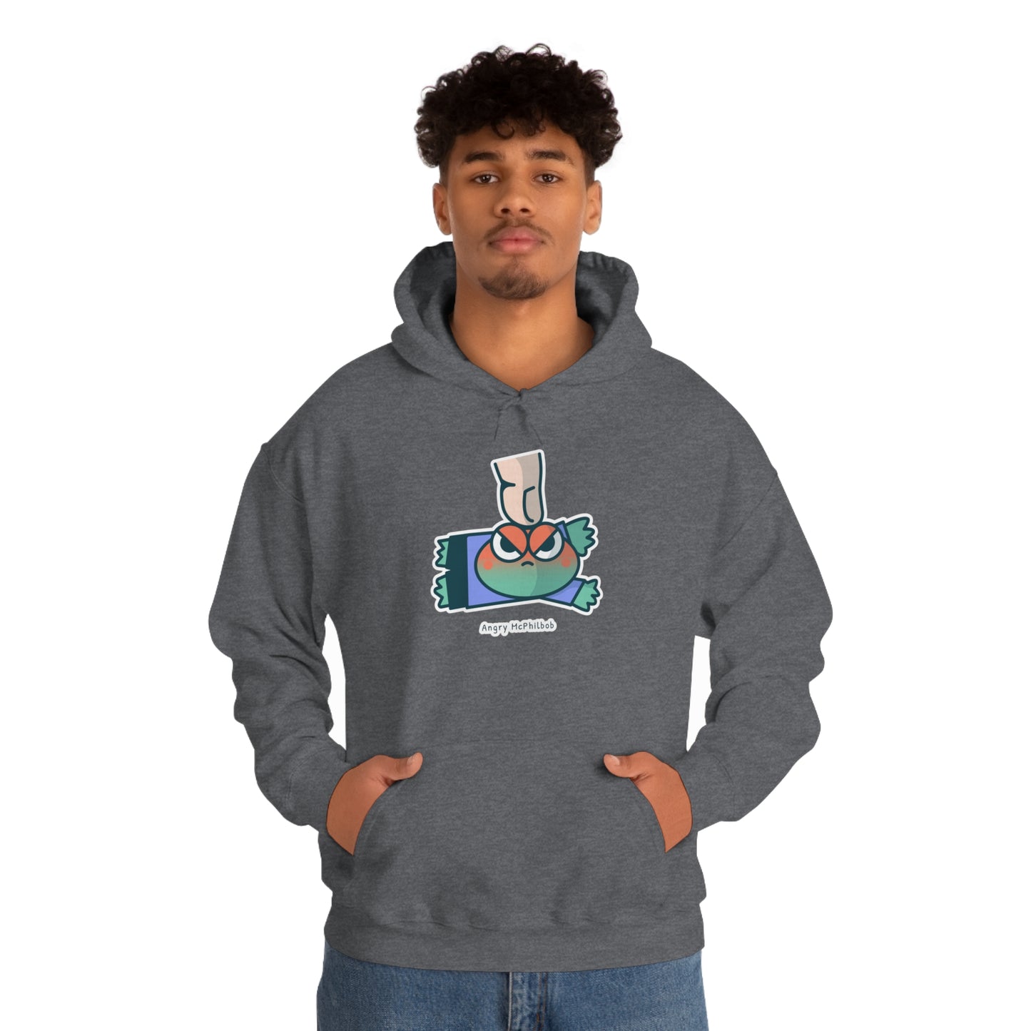 Angry McPhilbob Unisex Heavy Blend™ Hooded Sweatshirt