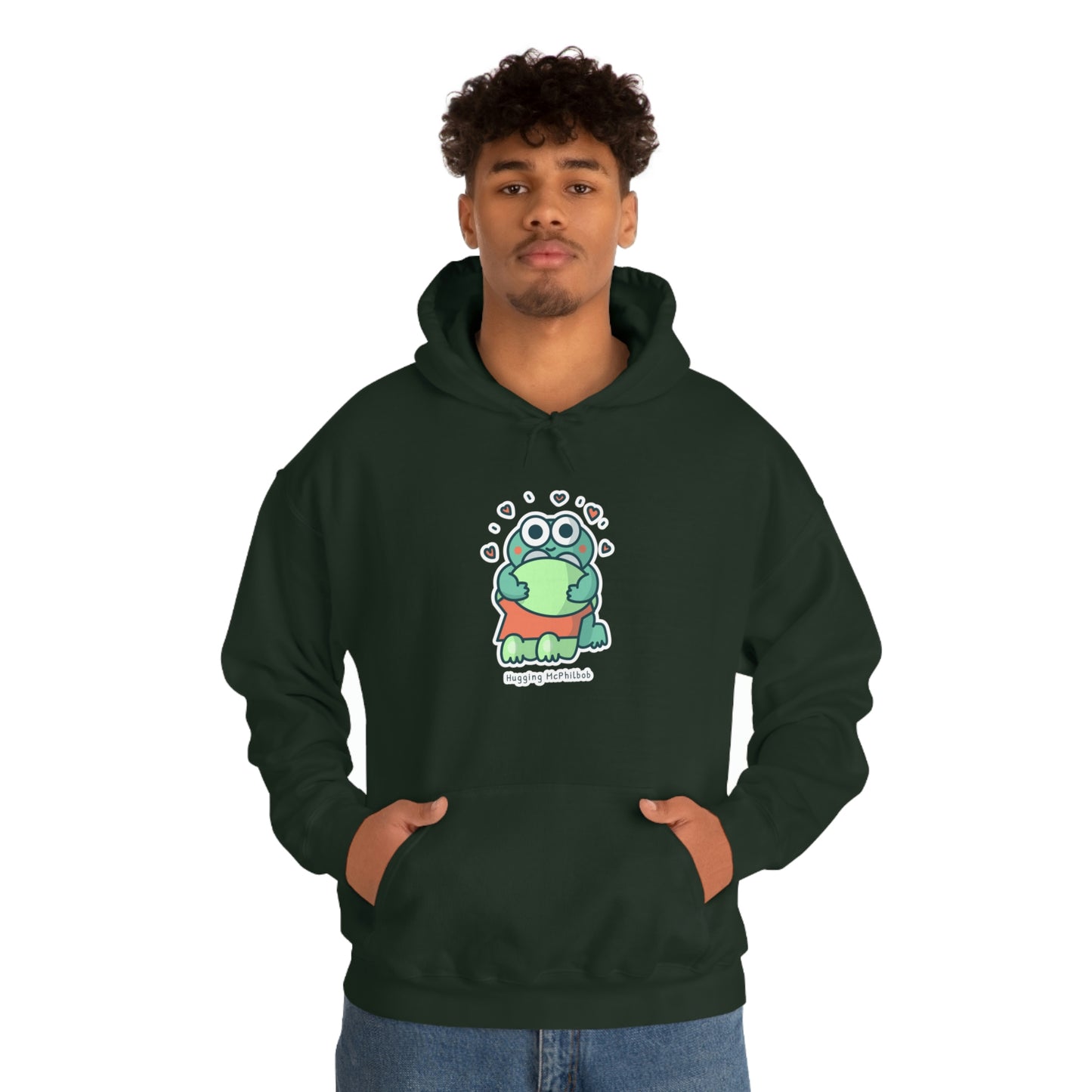 Hugging McPhilbob Unisex Heavy Blend™ Hooded Sweatshirt