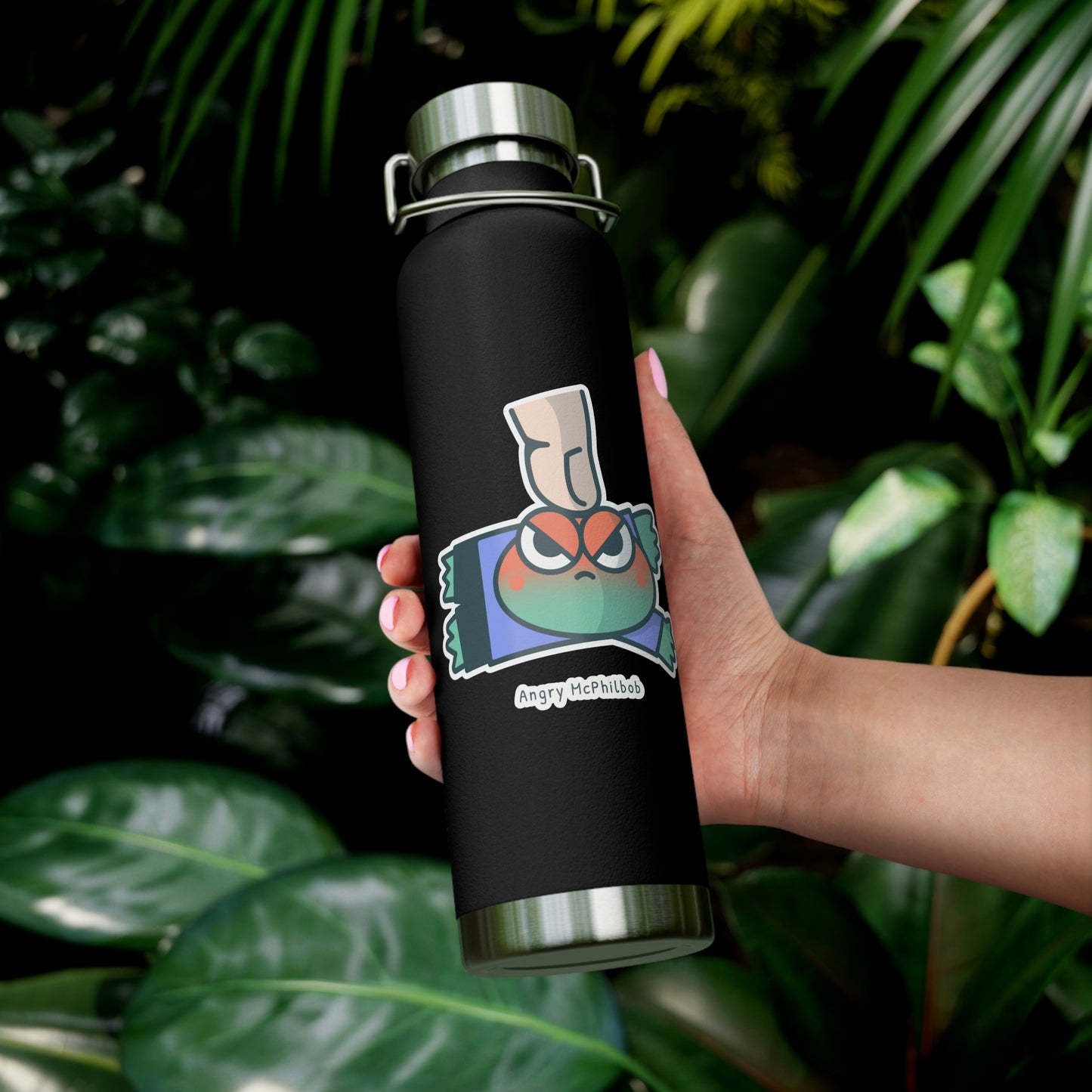 Angry McPhilbob Copper Vacuum Insulated Bottle, 22oz