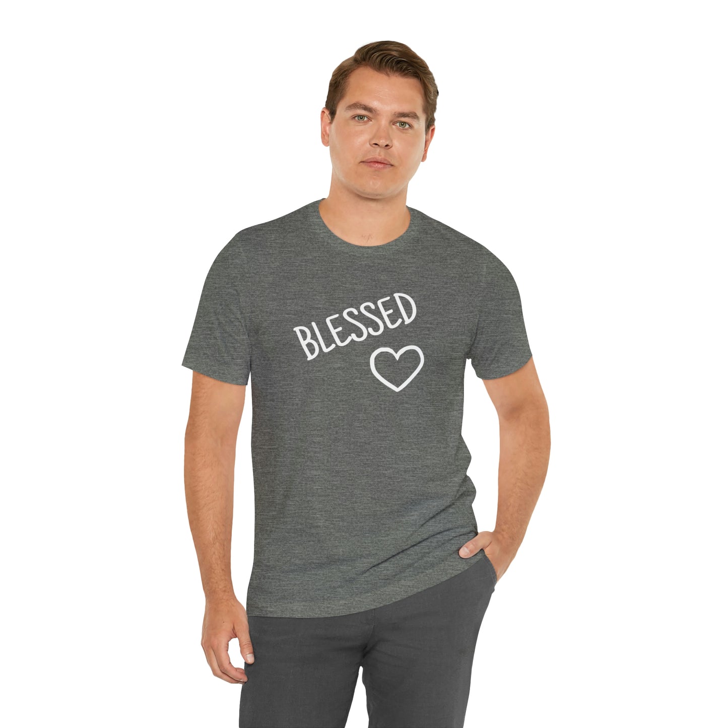 Blessed Heart Unisex Jersey Short Sleeve Tee