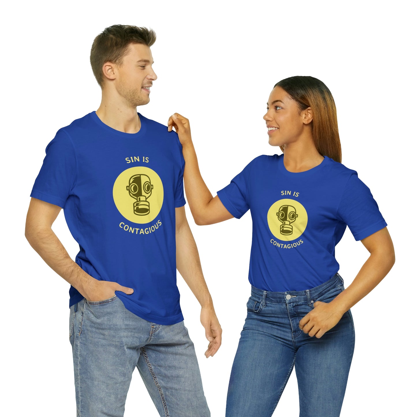 Sin is Contagious Unisex Jersey Short Sleeve Tee