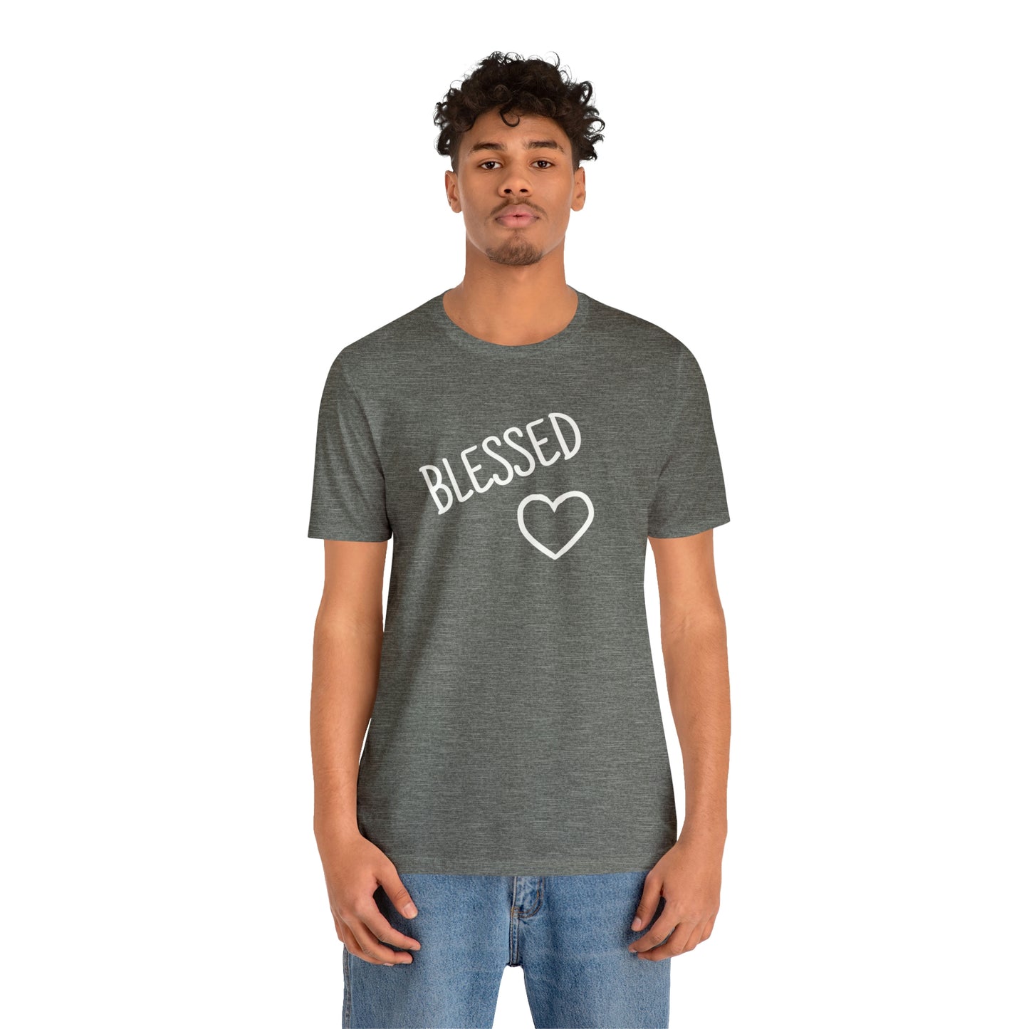 Blessed Heart Unisex Jersey Short Sleeve Tee