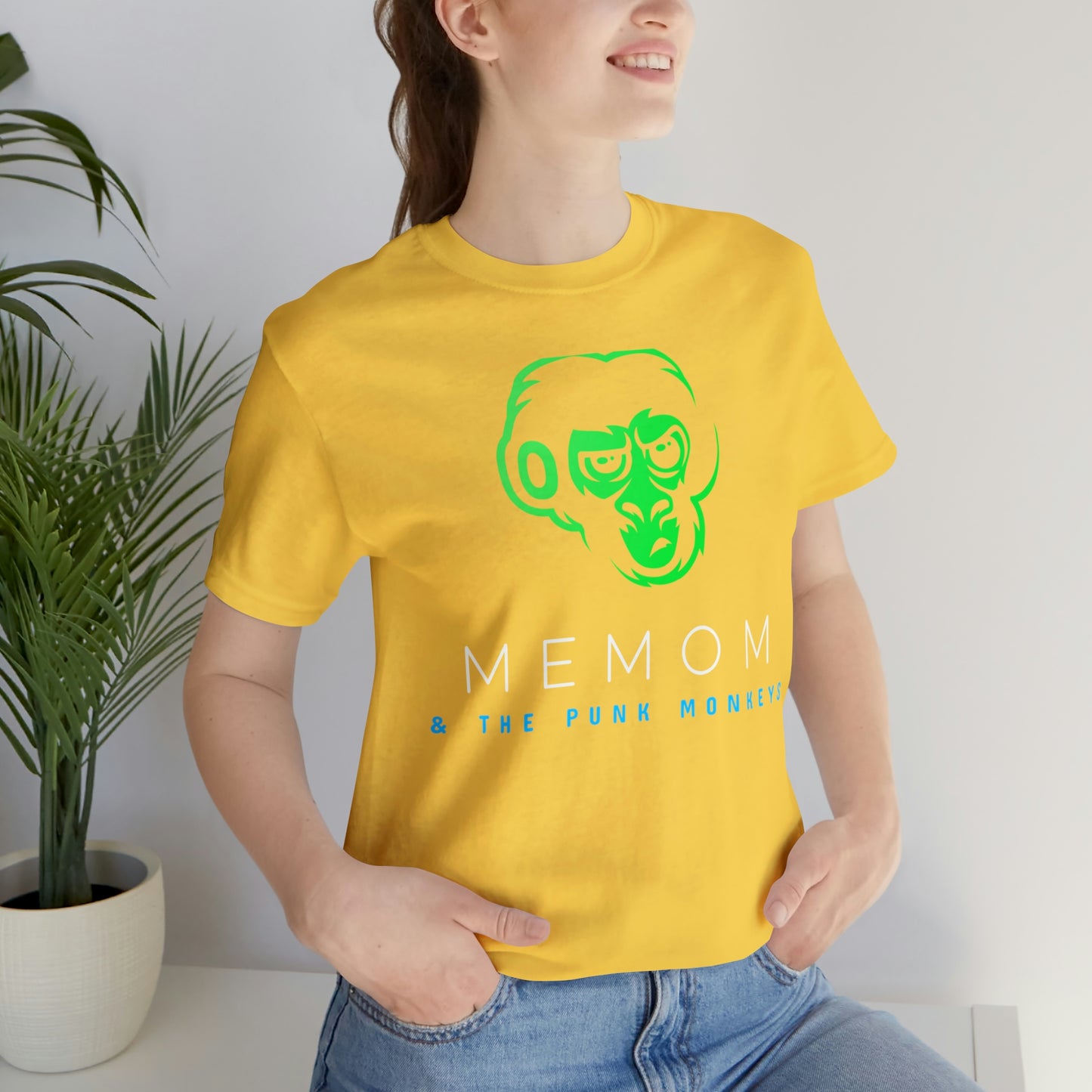 Memom and the Punk Monkeys Logo Unisex Jersey Short Sleeve Tee