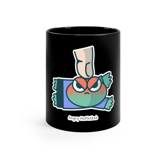 Angry McPhilbob 11oz Black Mug