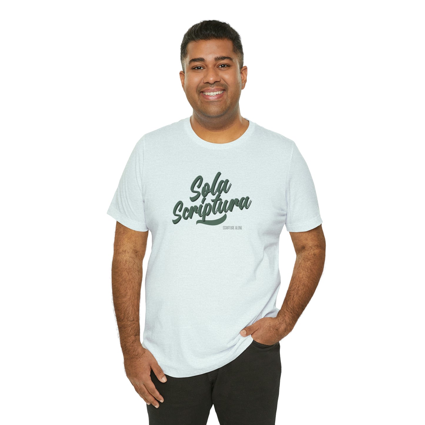 Sola Scriptura Unisex Jersey Short Sleeve Tee