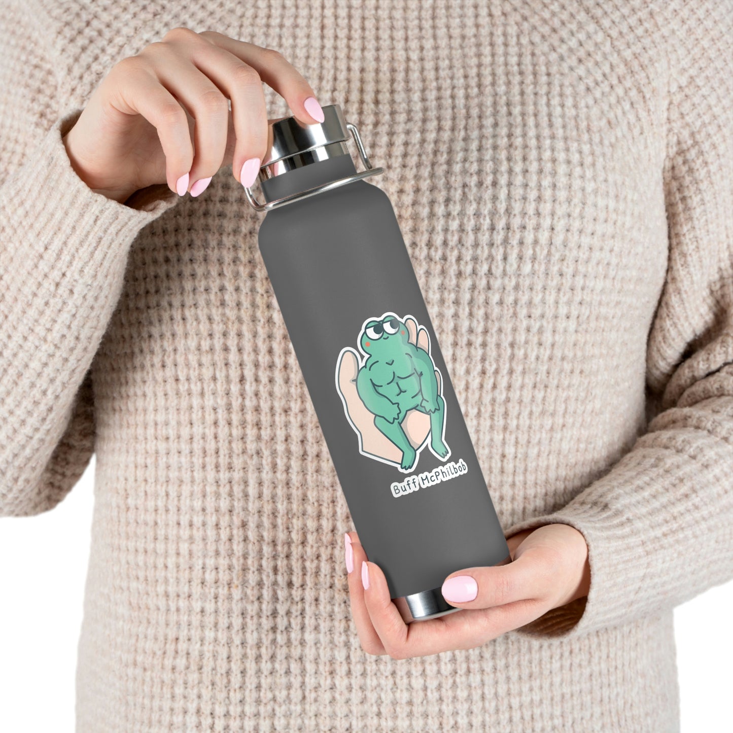 Buff McPhilbob Copper Vacuum Insulated Bottle, 22oz