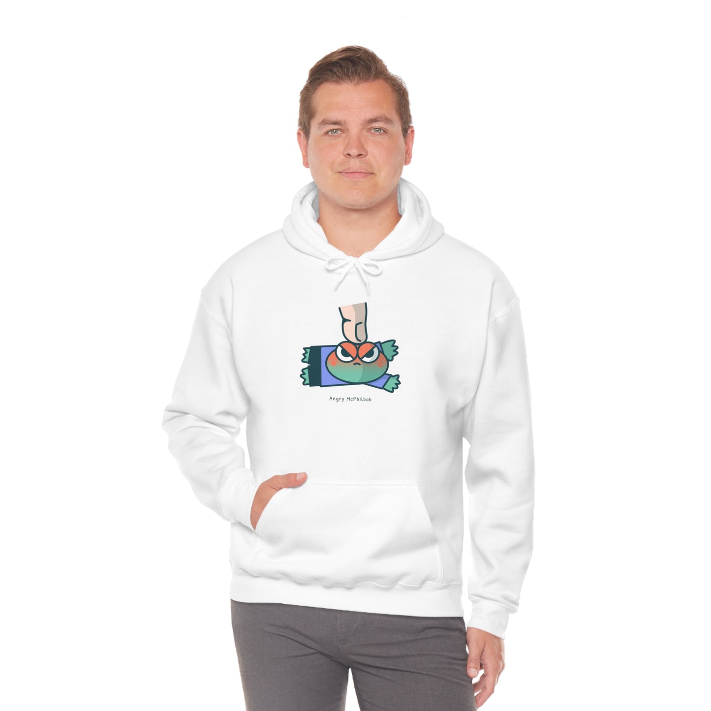 Angry McPhilbob Unisex Heavy Blend™ Hooded Sweatshirt