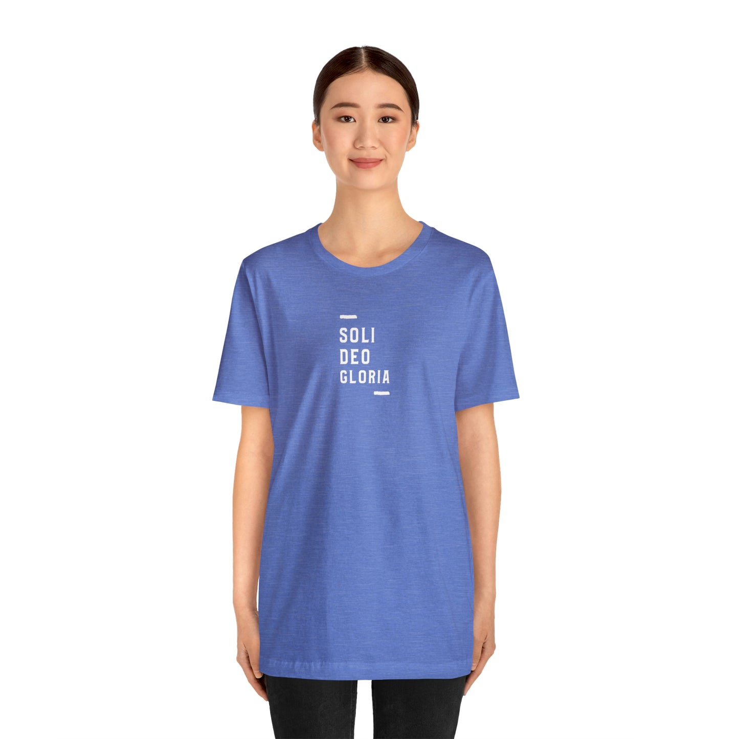 Soli Deo Gloria Simple Classical Unisex Jersey Short Sleeve Tee
