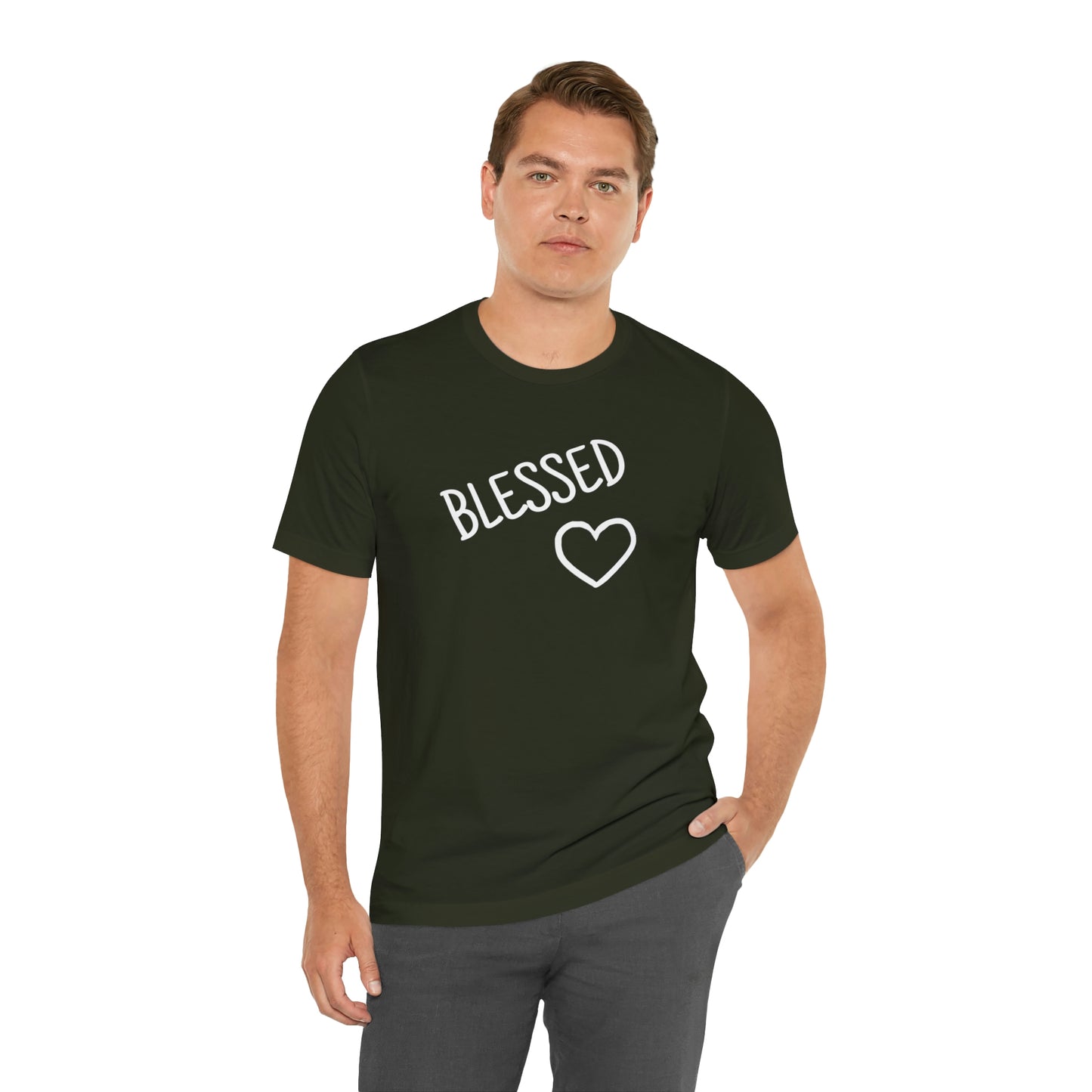 Blessed Heart Unisex Jersey Short Sleeve Tee