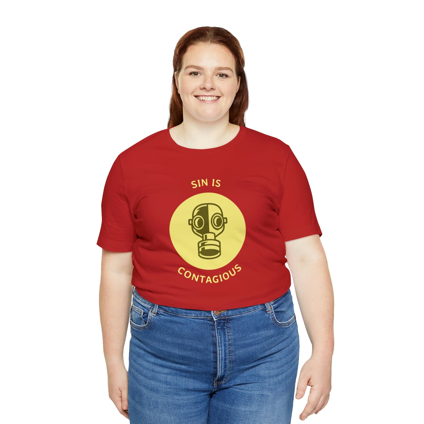 Sin is Contagious Unisex Jersey Short Sleeve Tee