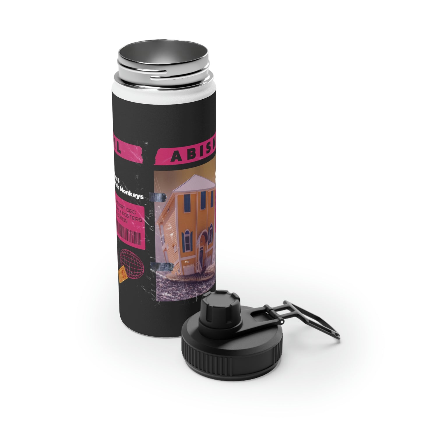 Abisnail Stainless Steel Water Bottle, Sports Lid