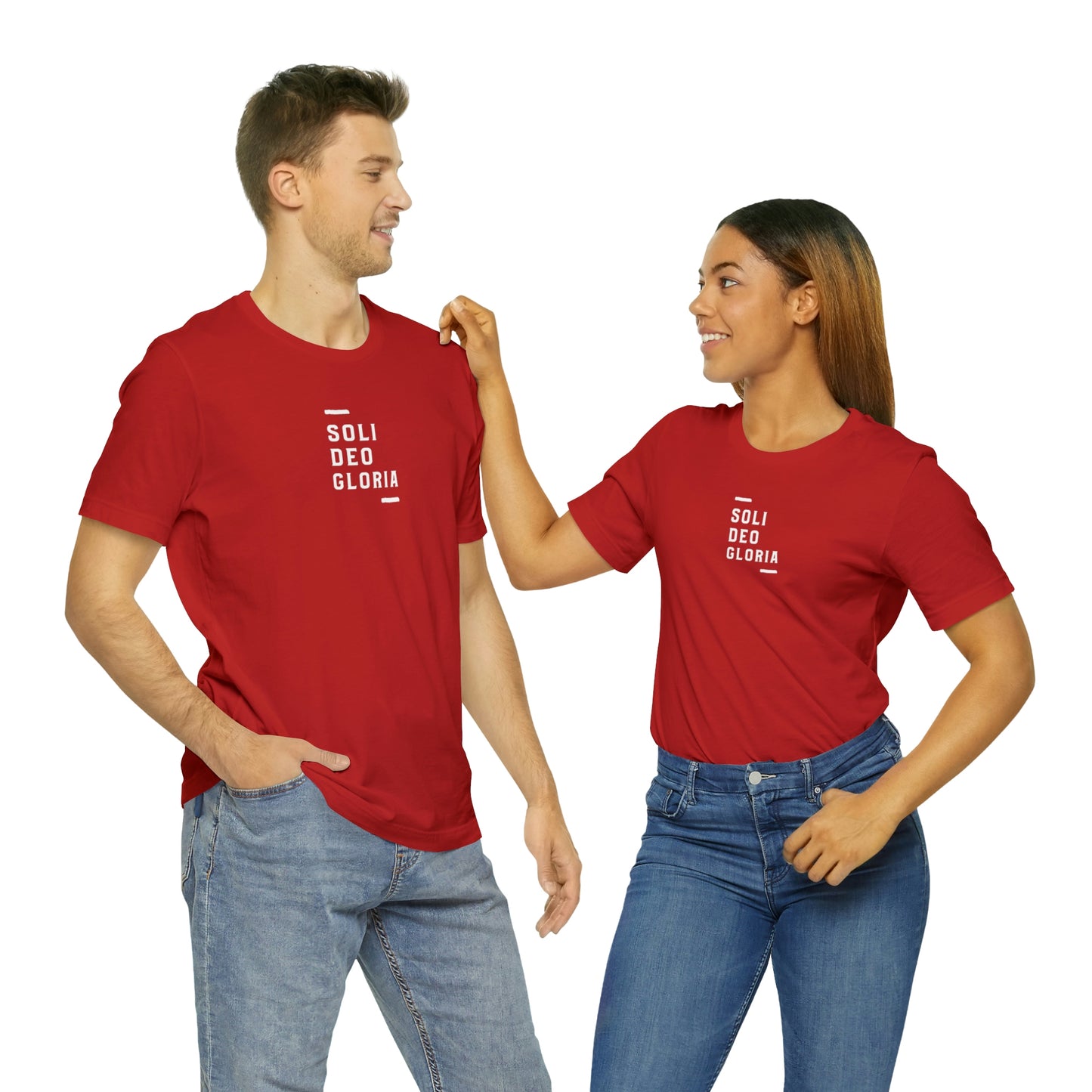 Soli Deo Gloria Simple Classical Unisex Jersey Short Sleeve Tee