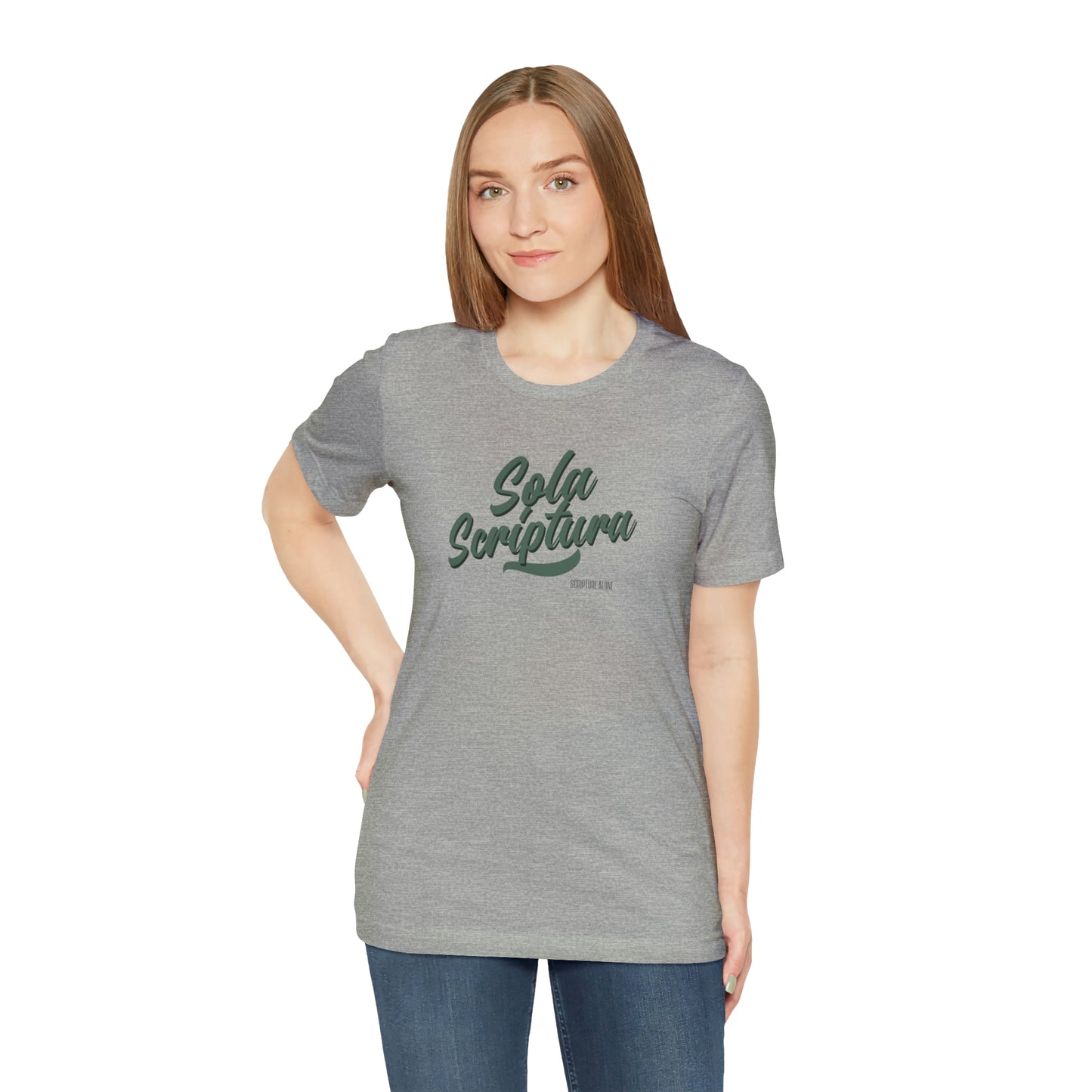 Sola Scriptura Unisex Jersey Short Sleeve Tee