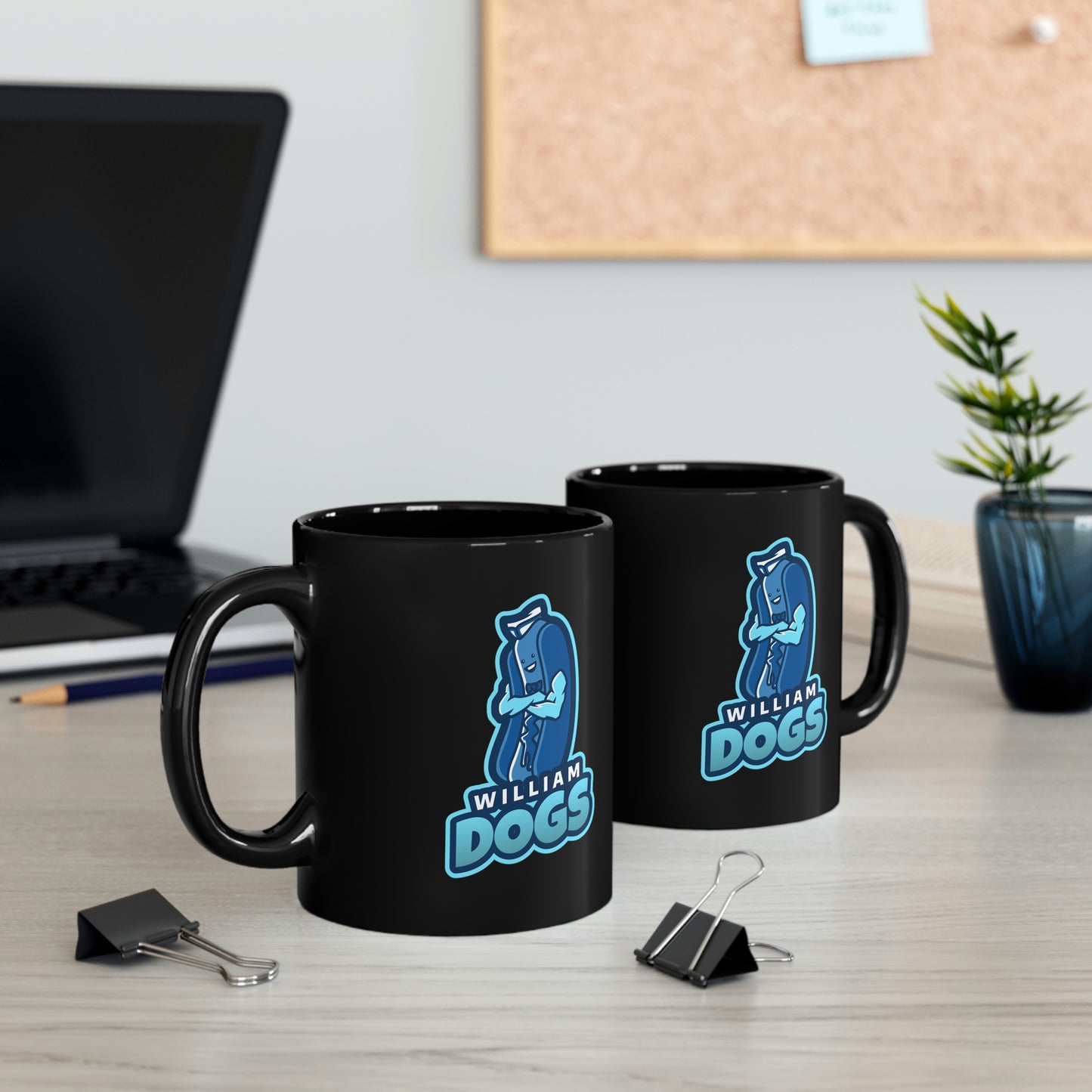 William Dog's 11oz Black Mug