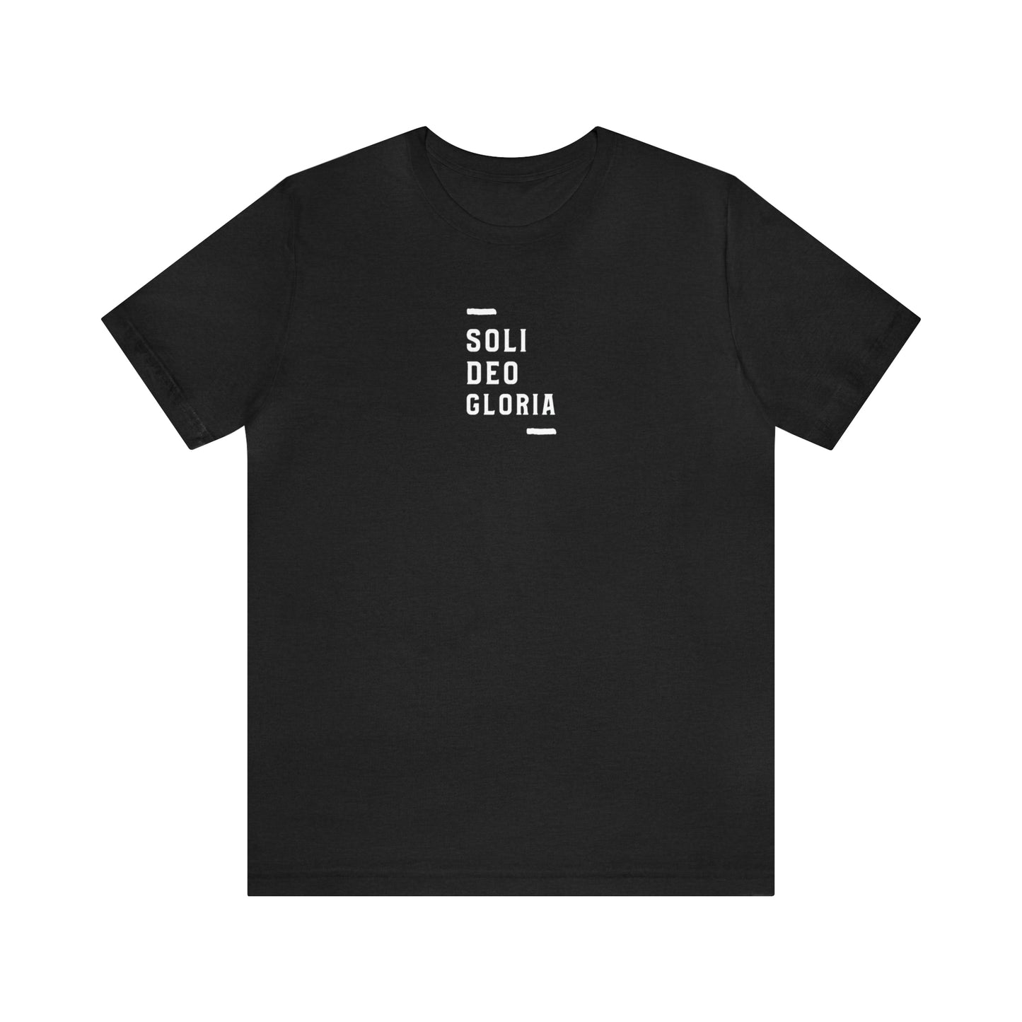 Soli Deo Gloria Simple Classical Unisex Jersey Short Sleeve Tee