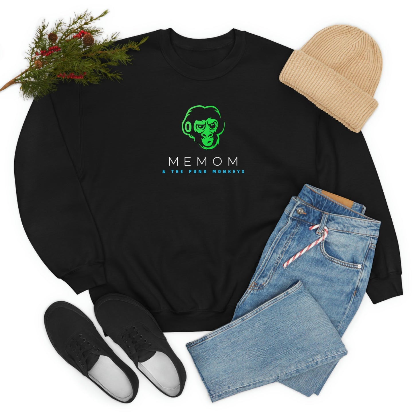 Memom and the Punk Monkeys Unisex Heavy Blend™ Crewneck Sweatshirt
