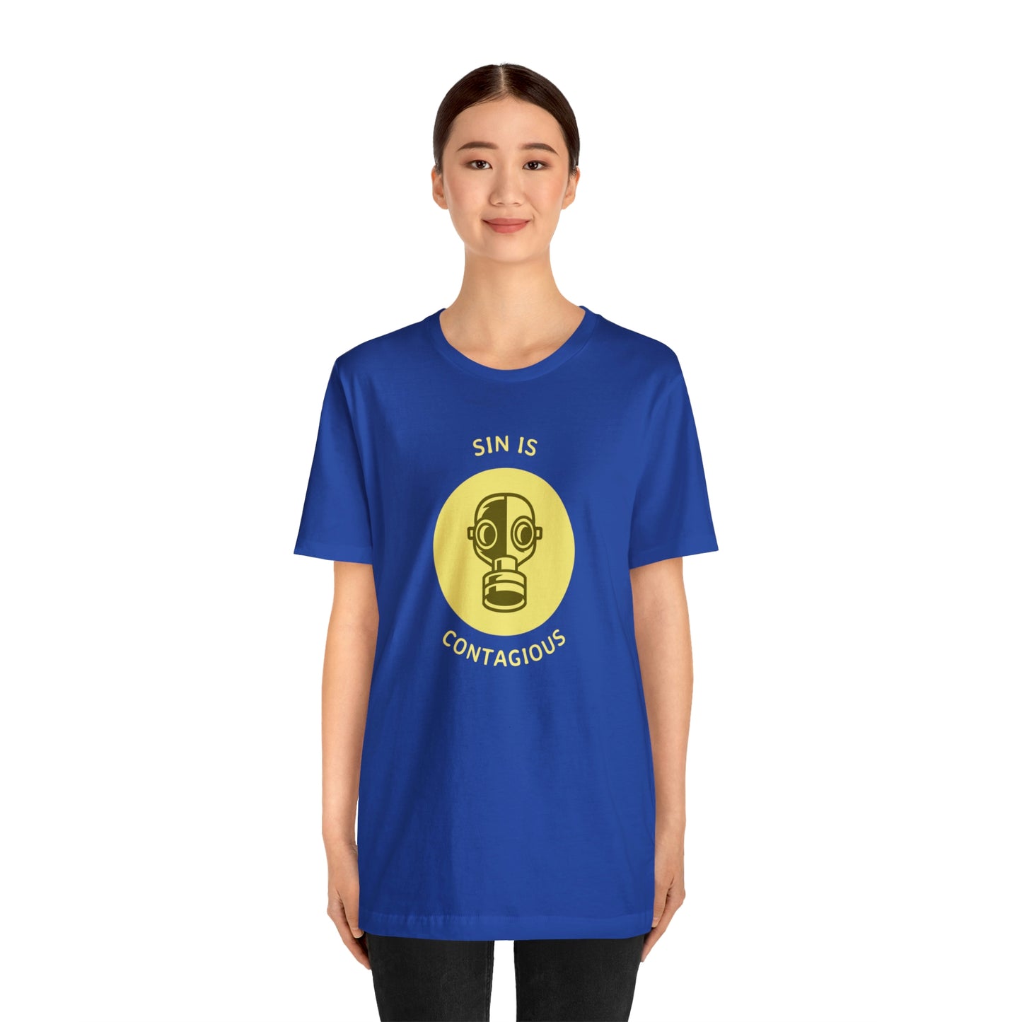 Sin is Contagious Unisex Jersey Short Sleeve Tee