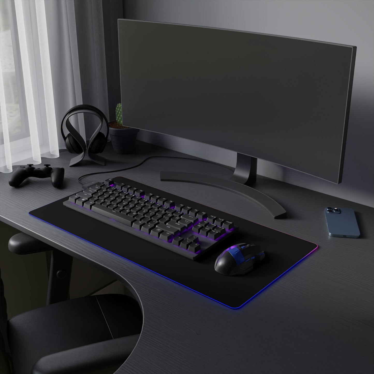 The Unneutral LED Gaming Mouse Pad