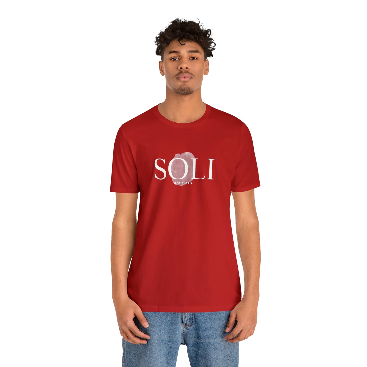 Soli Deo Gloria Paintbrush Unisex Jersey Short Sleeve Tee