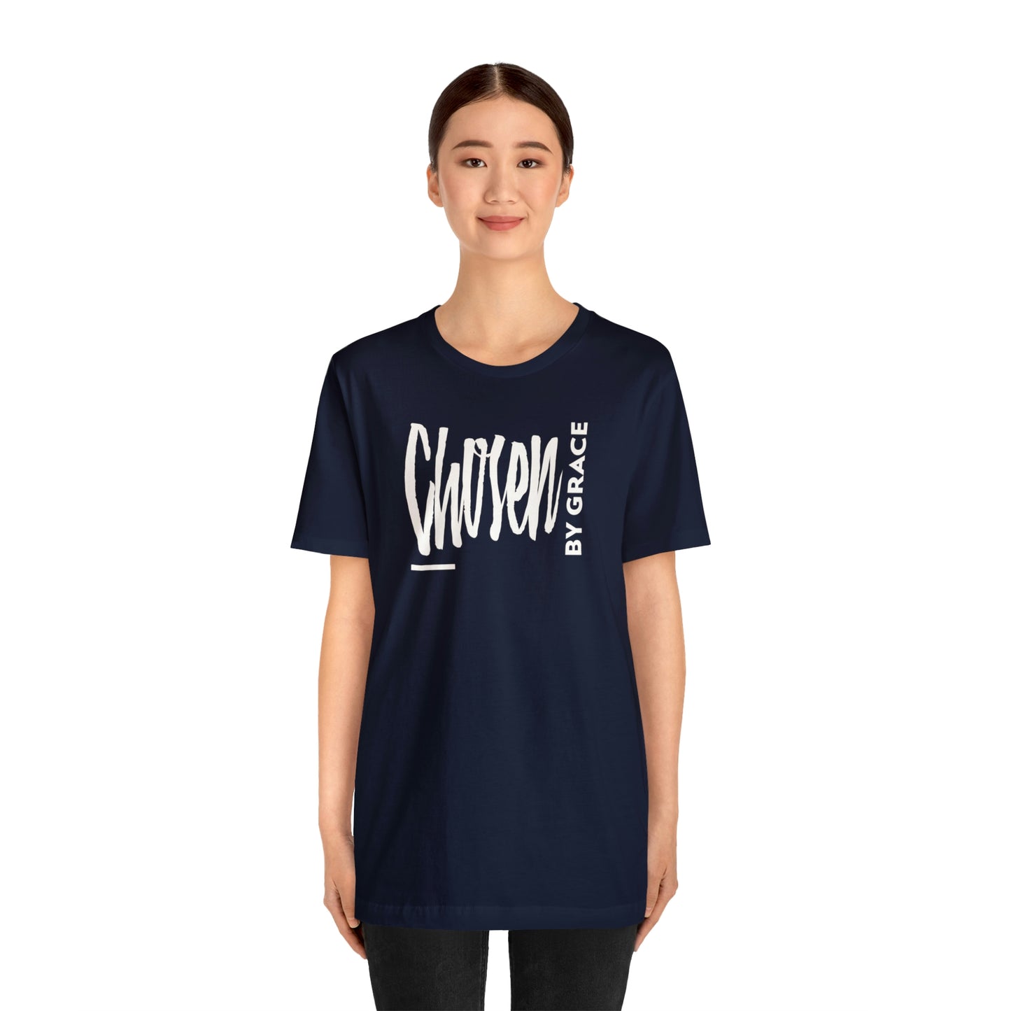 Chosen By Grace Sideways Unisex Jersey Short Sleeve Tee
