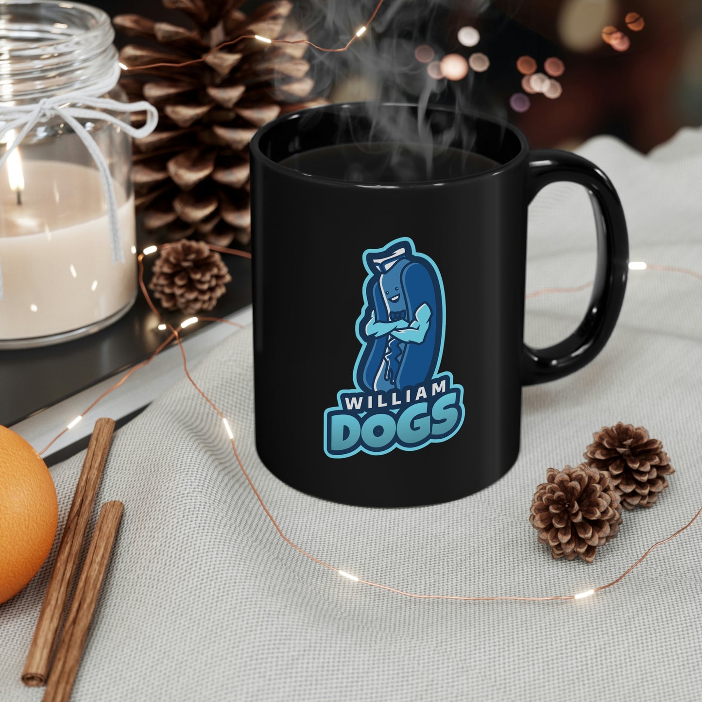 William Dog's 11oz Black Mug