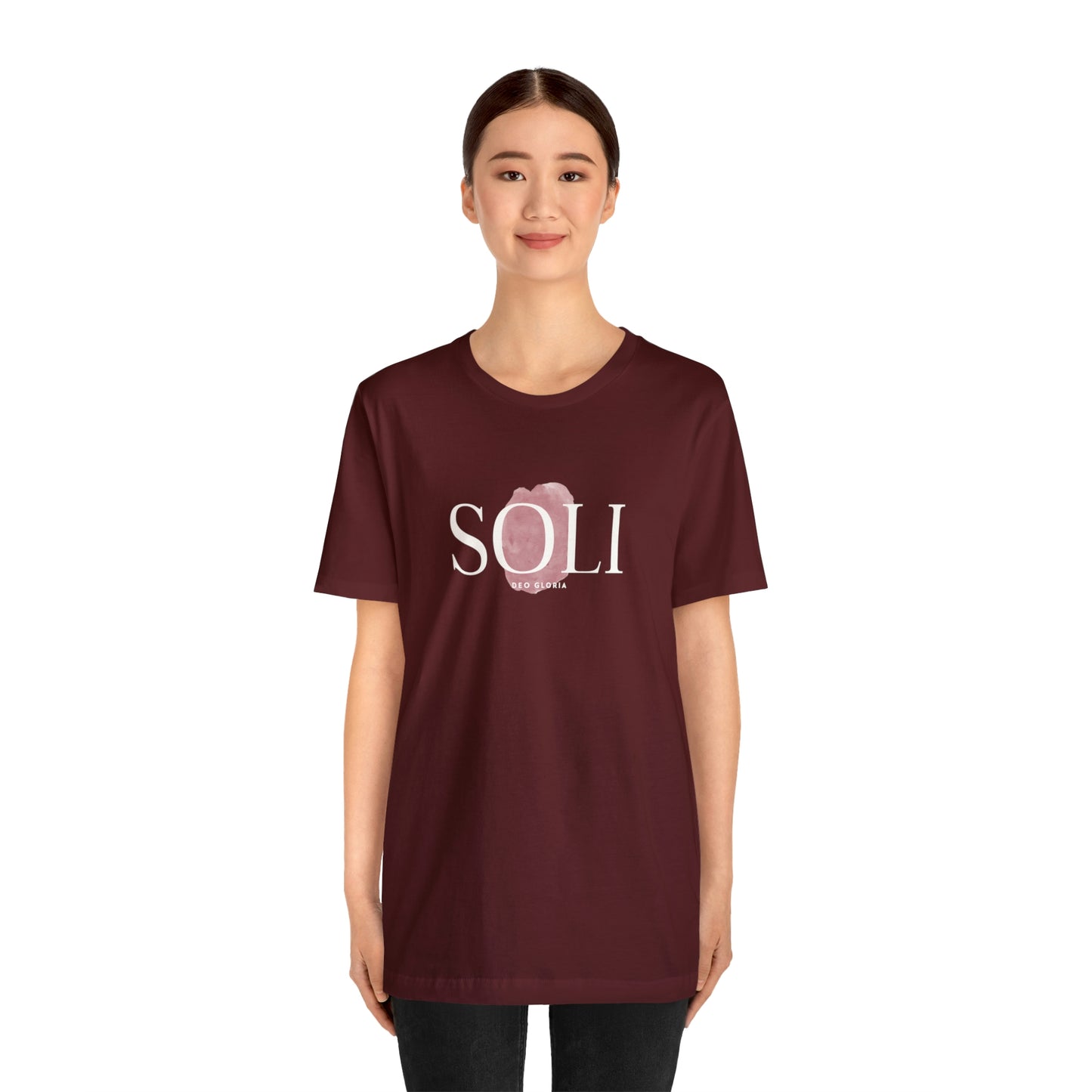 Soli Deo Gloria Paintbrush Unisex Jersey Short Sleeve Tee