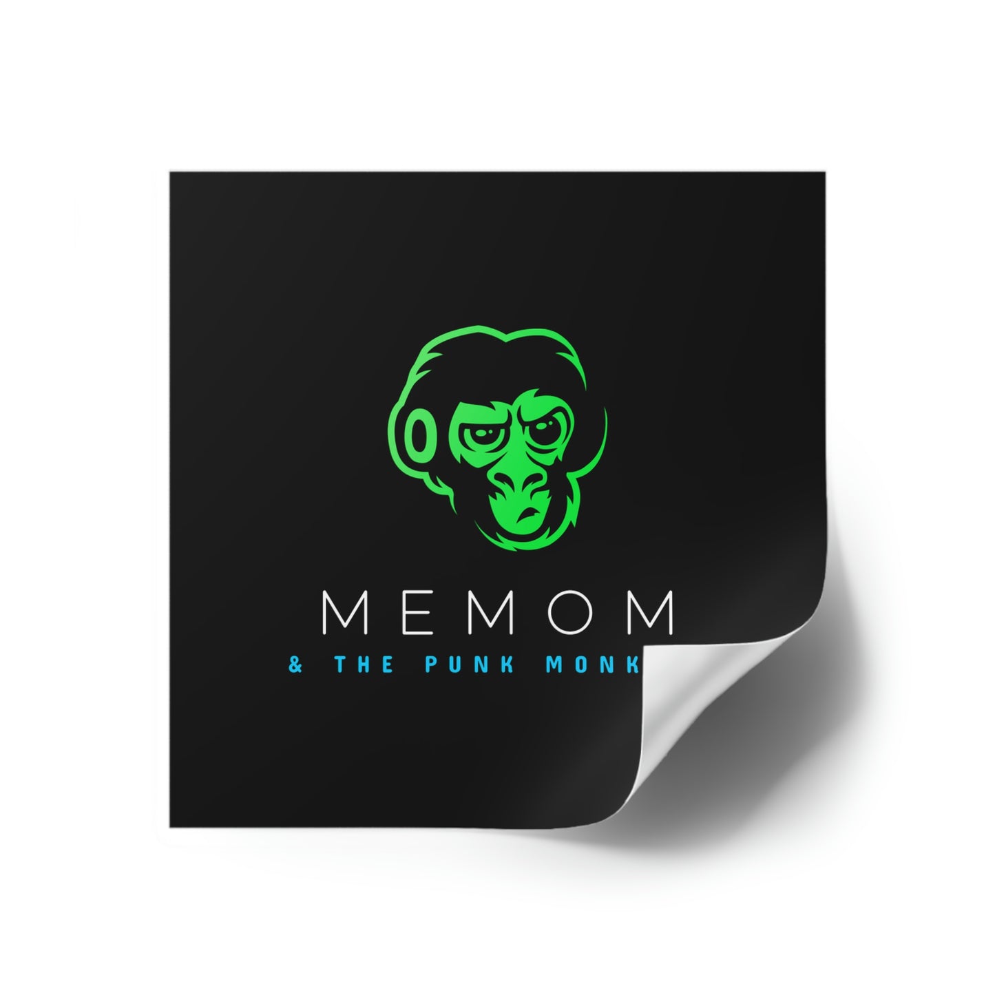 Memom & The Punk Monkeys Square Stickers, Indoor\Outdoor