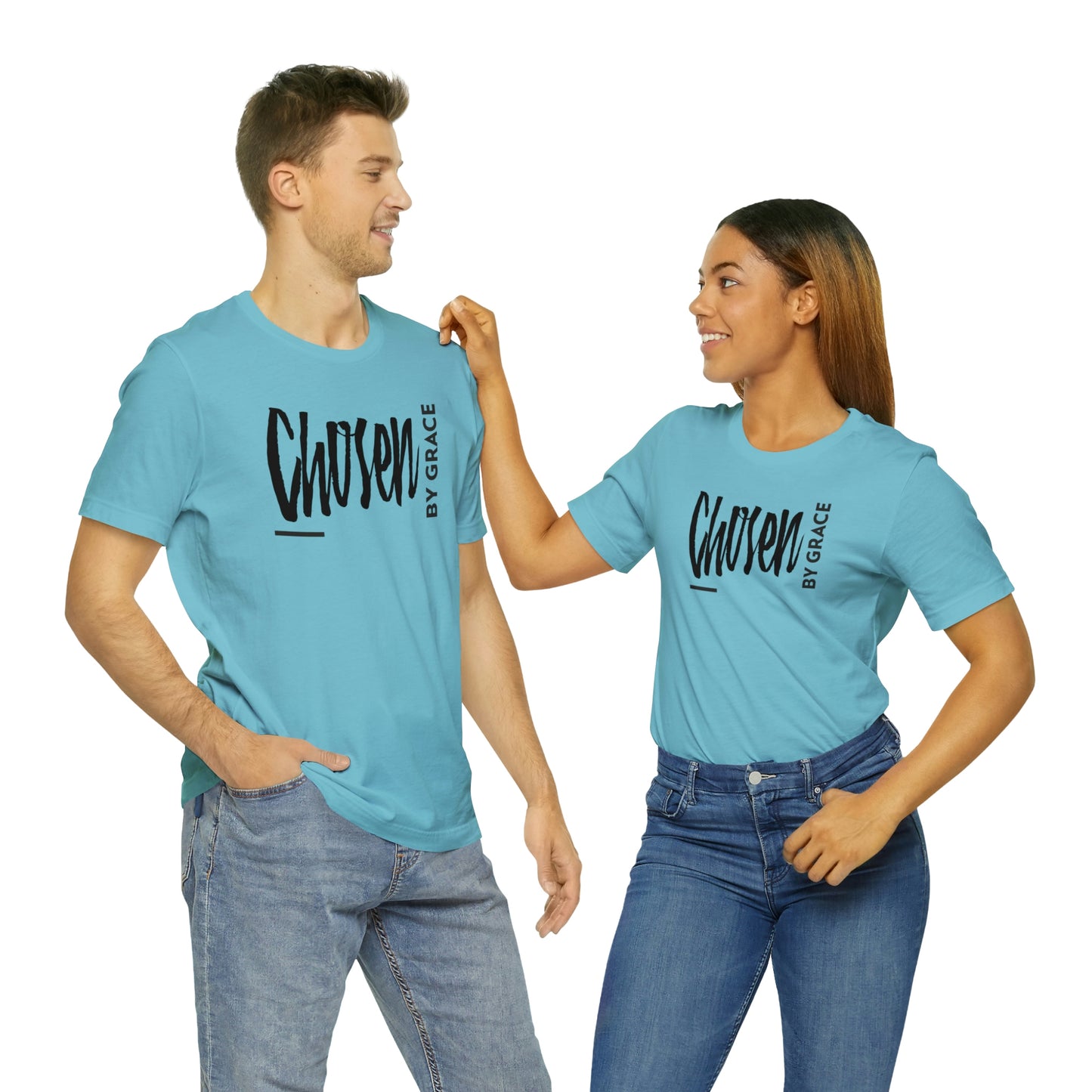 Chosen By Grace Sideways Unisex Jersey Short Sleeve Tee