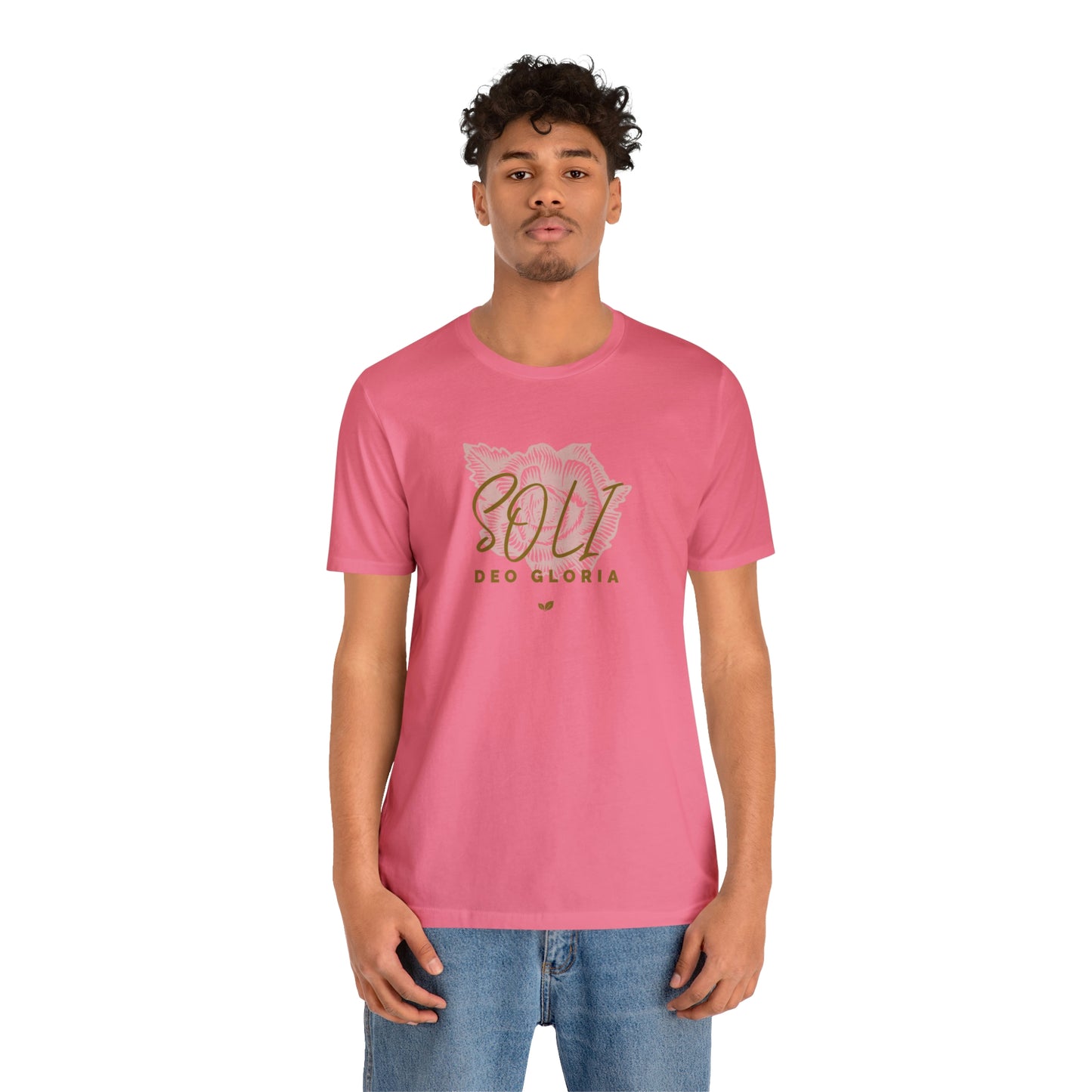 Soli Deo Gloria Rose Unisex Jersey Short Sleeve Tee