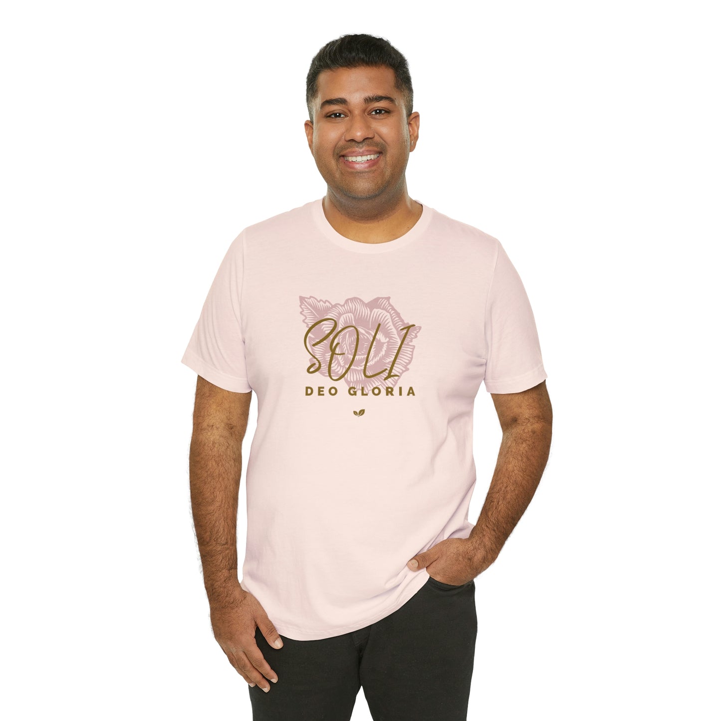 Soli Deo Gloria Rose Unisex Jersey Short Sleeve Tee