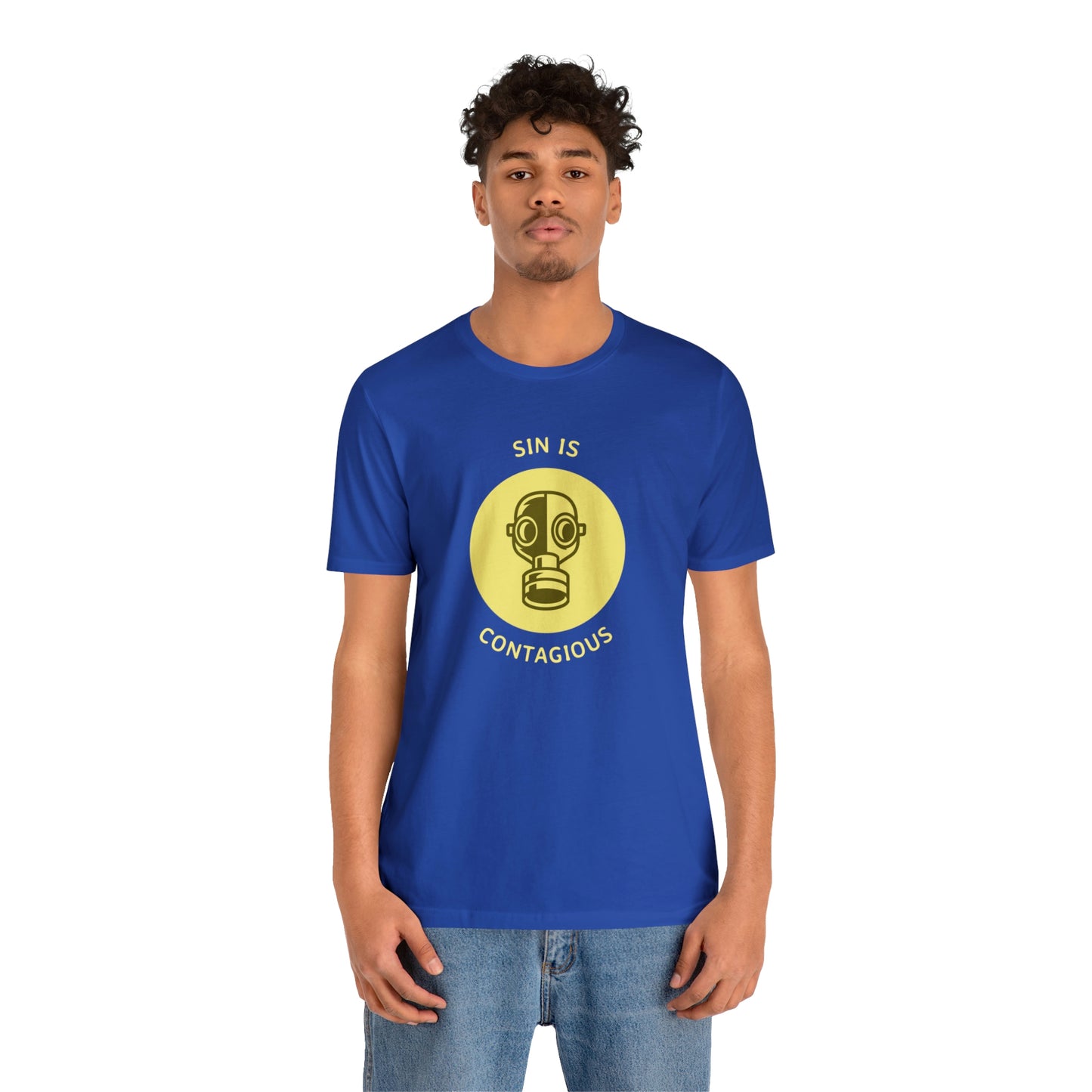 Sin is Contagious Unisex Jersey Short Sleeve Tee