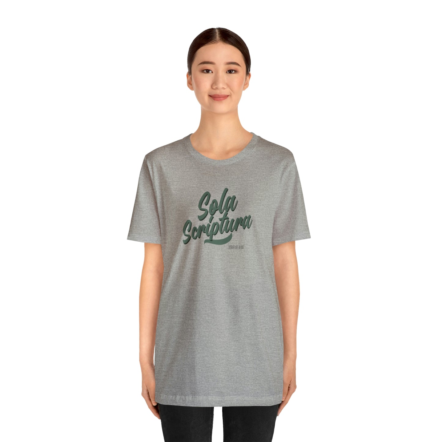 Sola Scriptura Unisex Jersey Short Sleeve Tee