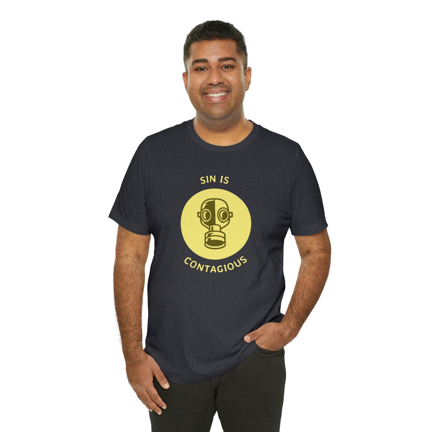 Sin is Contagious Unisex Jersey Short Sleeve Tee