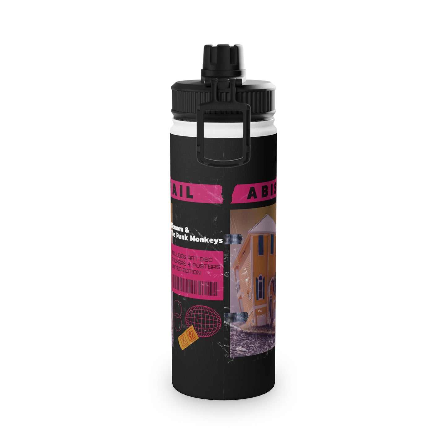 Abisnail Stainless Steel Water Bottle, Sports Lid