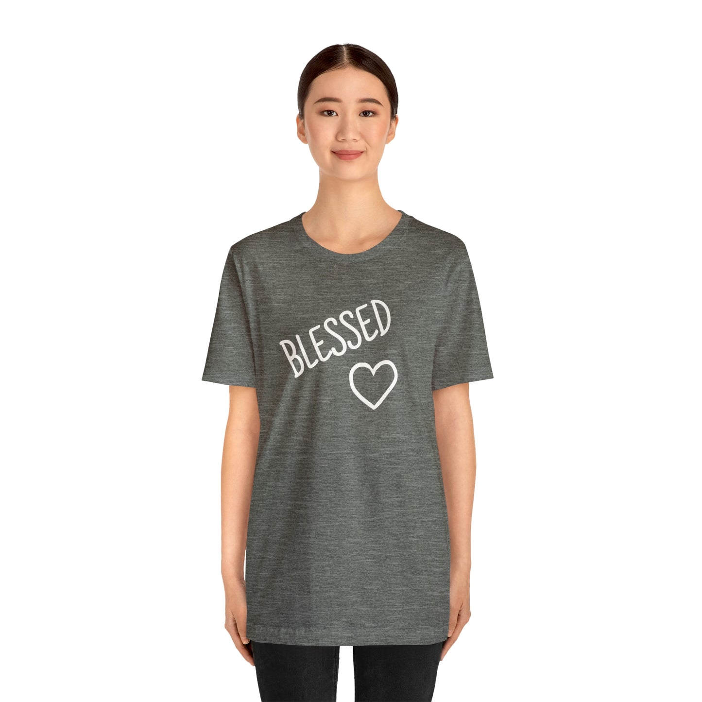 Blessed Heart Unisex Jersey Short Sleeve Tee