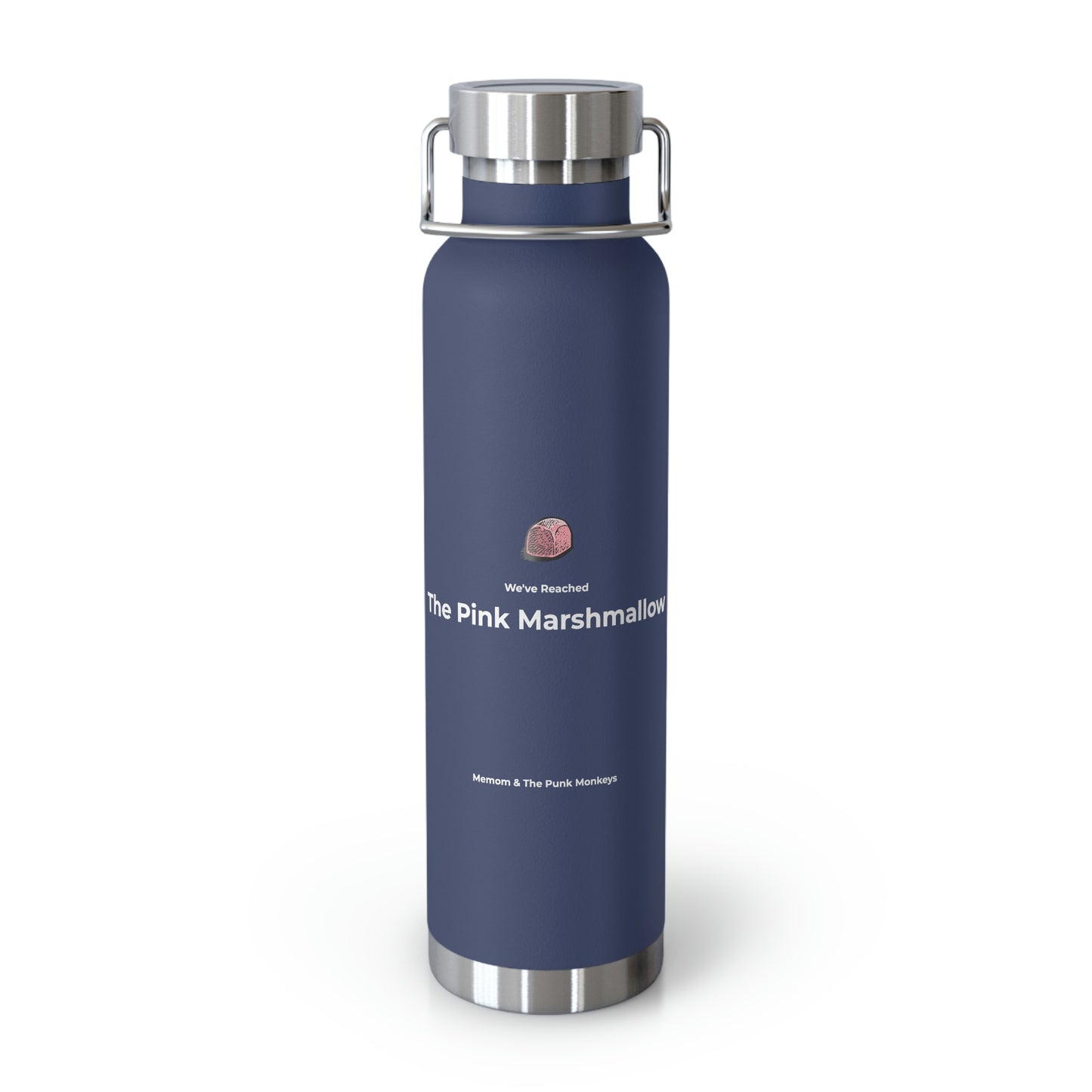 We've Reached the Pink Marshmallow Copper Vacuum Insulated Bottle, 22oz