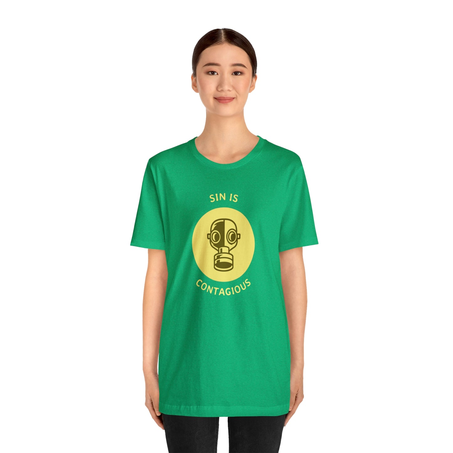 Sin is Contagious Unisex Jersey Short Sleeve Tee