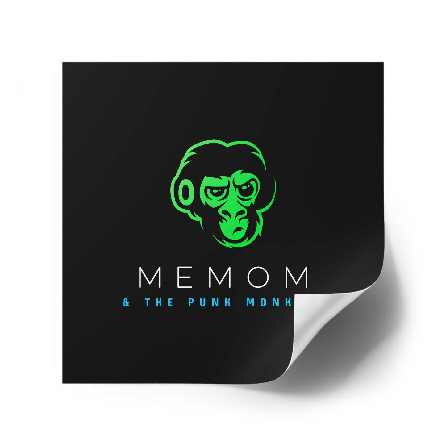 Memom & The Punk Monkeys Square Stickers, Indoor\Outdoor