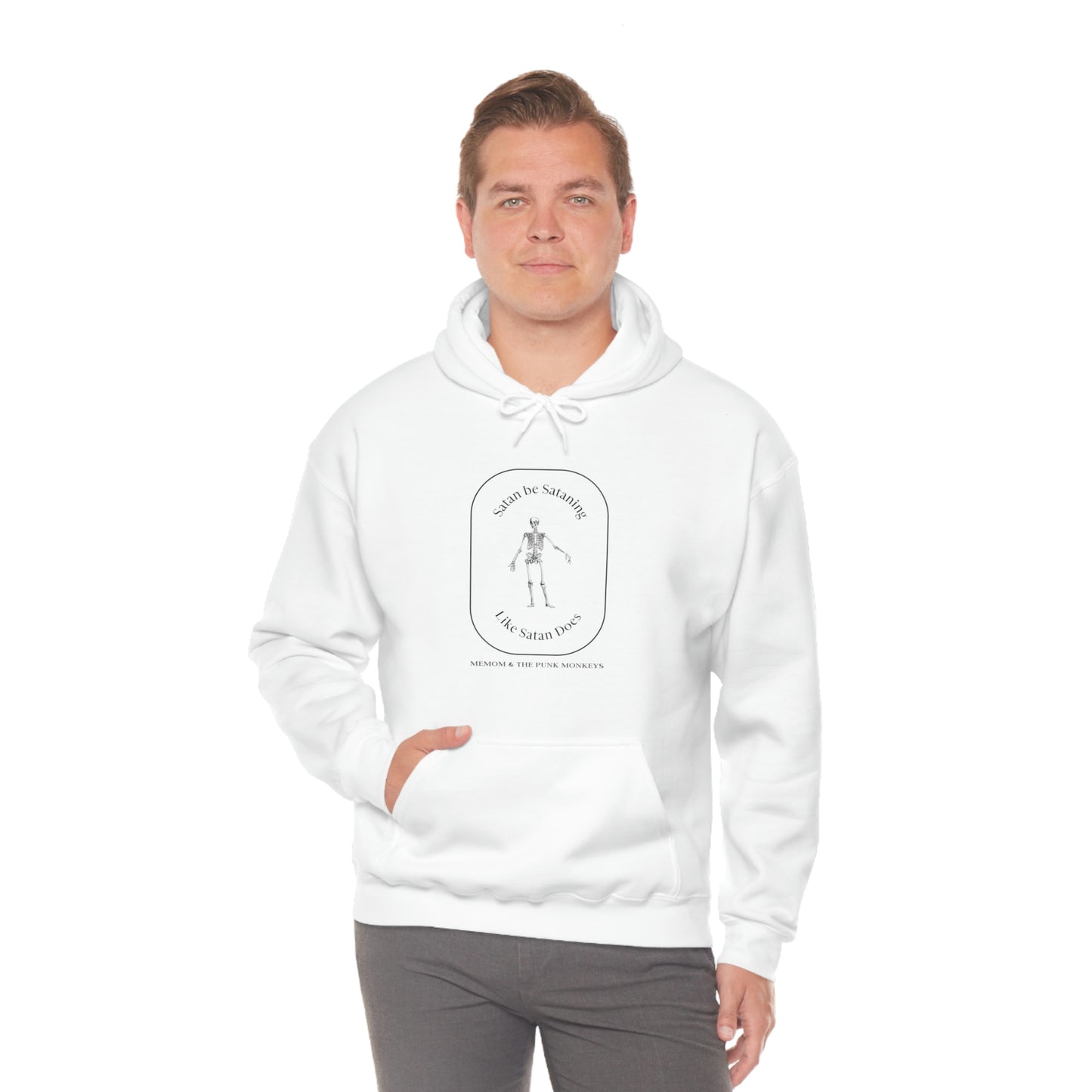 Satan Be Sataning Like Satan Does Unisex Heavy Blend™ Hooded Sweatshirt