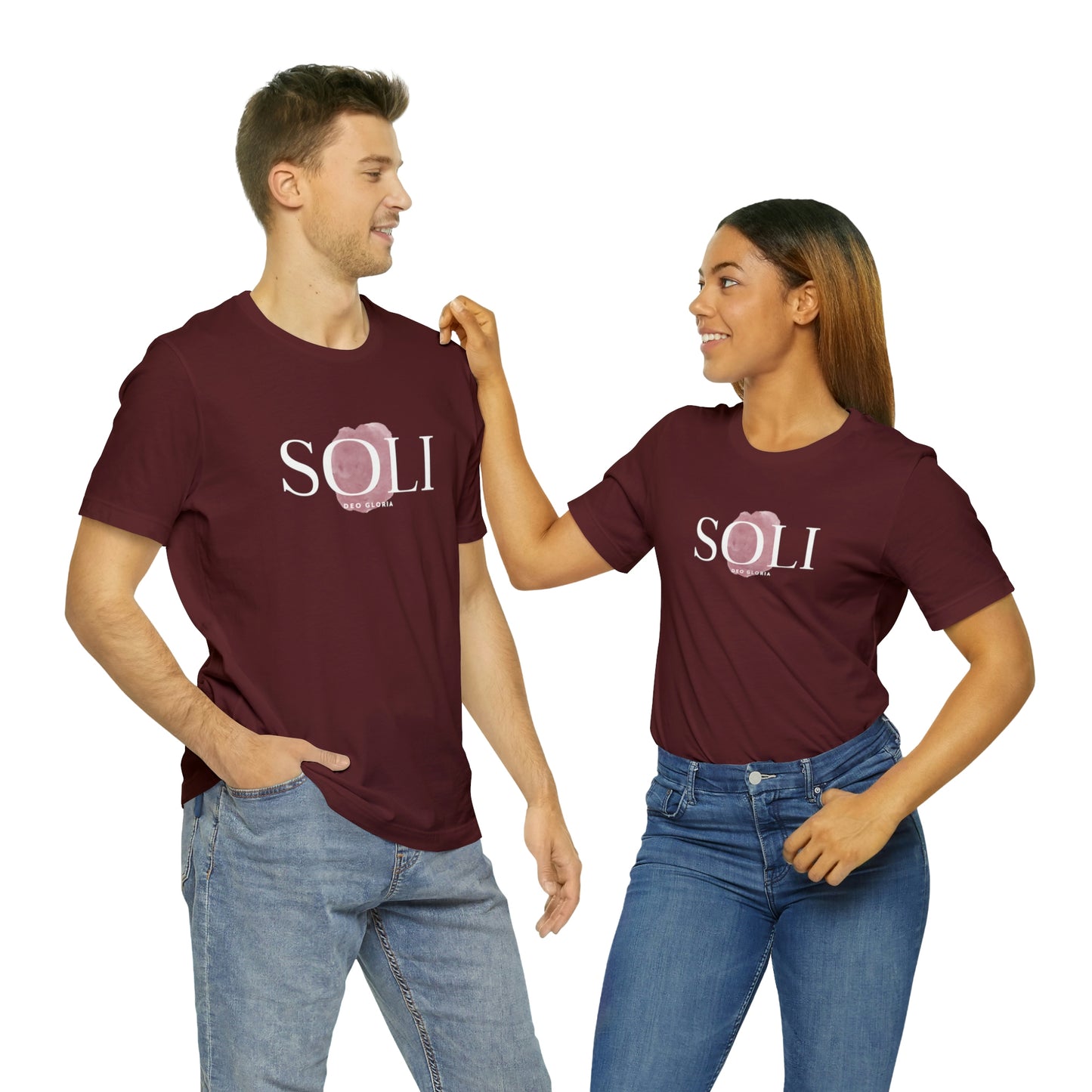 Soli Deo Gloria Paintbrush Unisex Jersey Short Sleeve Tee