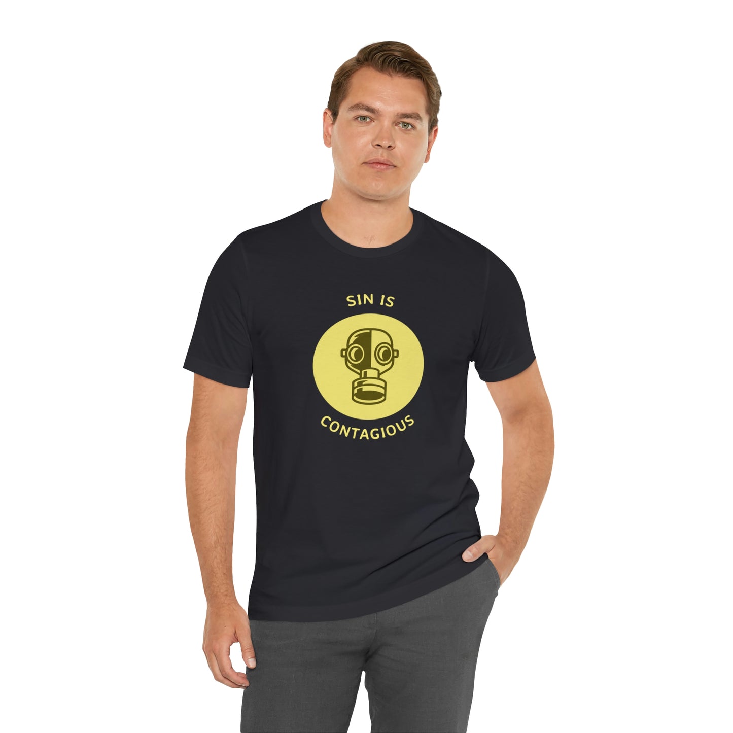 Sin is Contagious Unisex Jersey Short Sleeve Tee