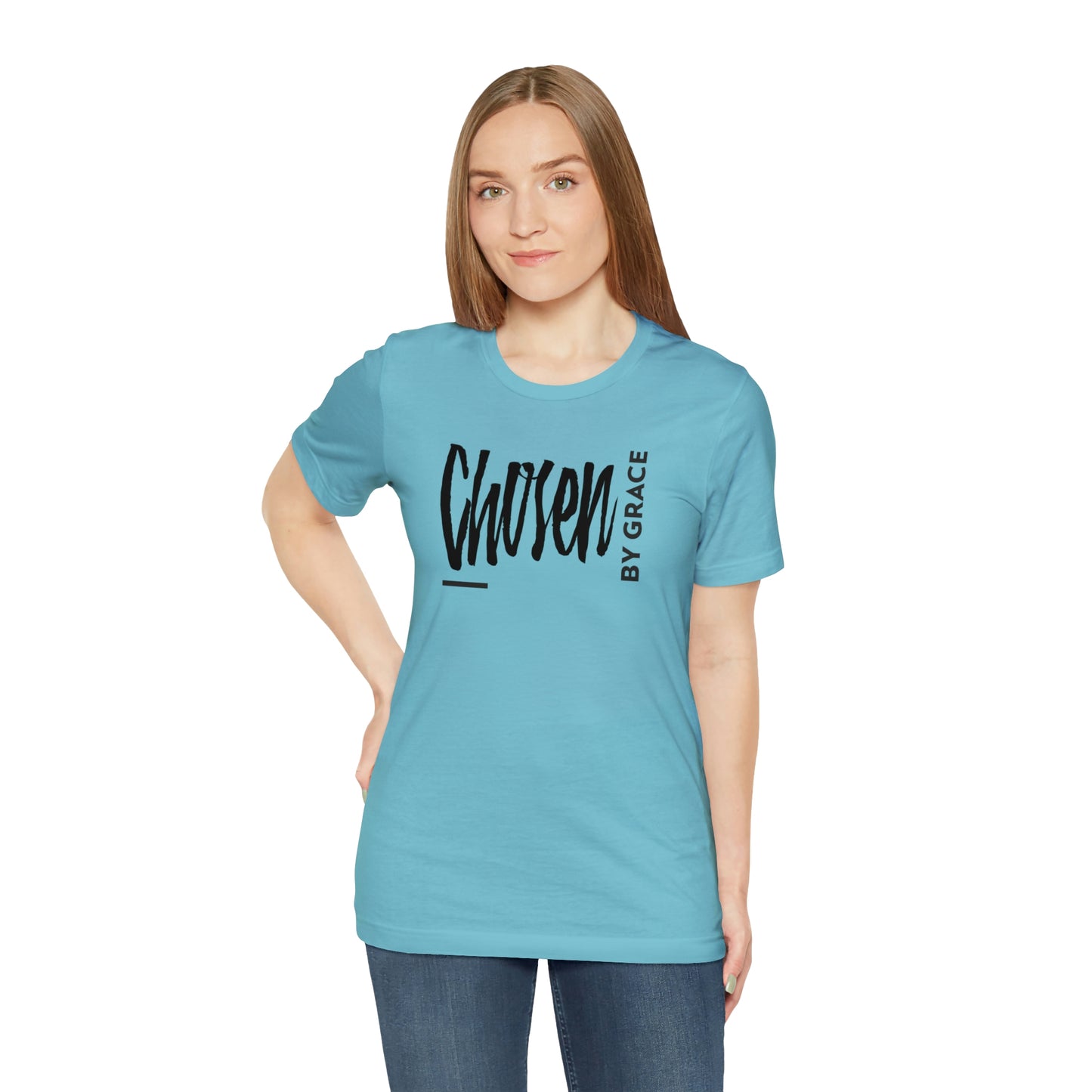 Chosen By Grace Sideways Unisex Jersey Short Sleeve Tee