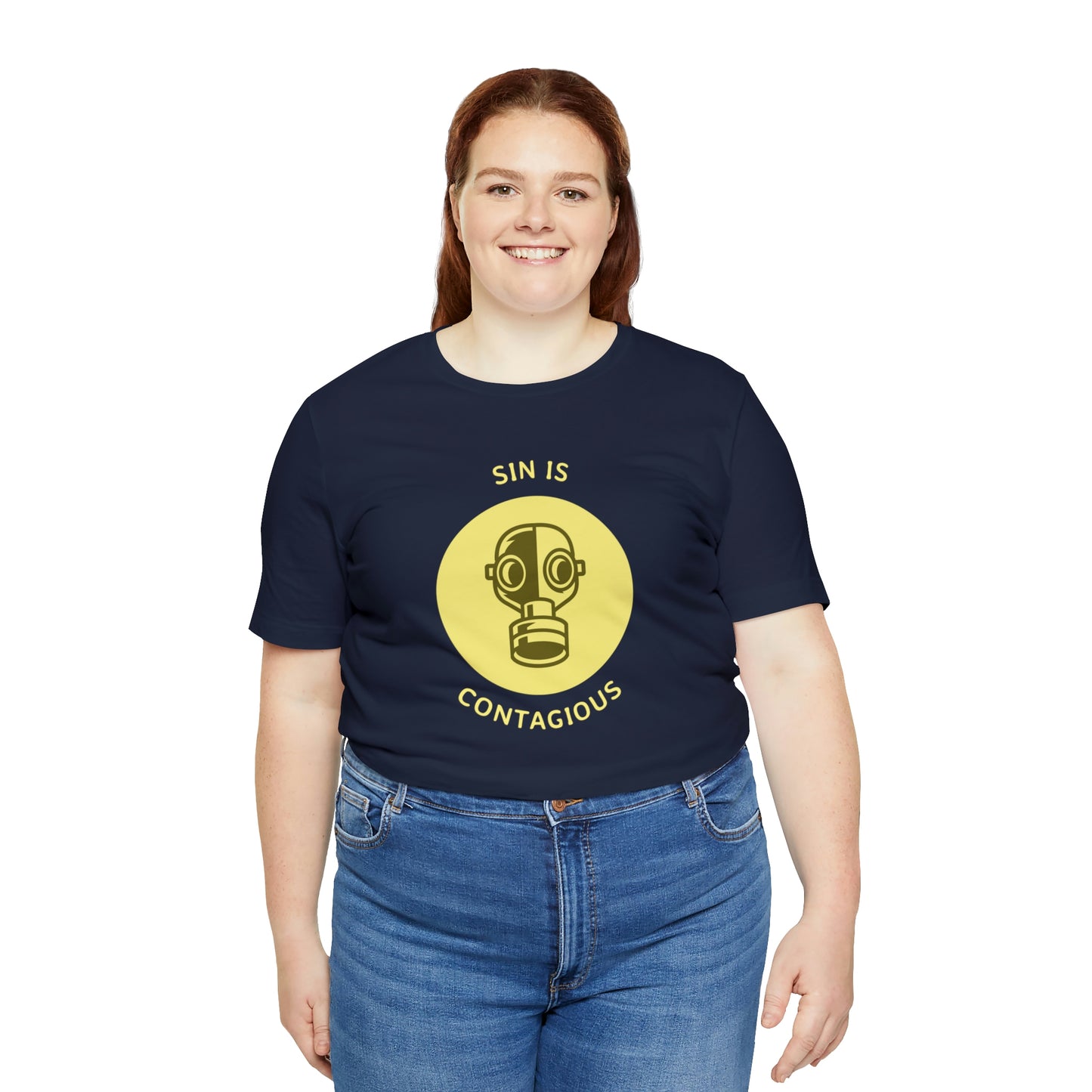 Sin is Contagious Unisex Jersey Short Sleeve Tee
