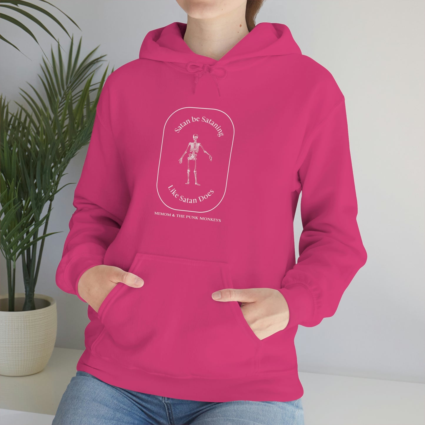 Satan Be Sataning Like Satan Does Unisex Heavy Blend™ Hooded Sweatshirt