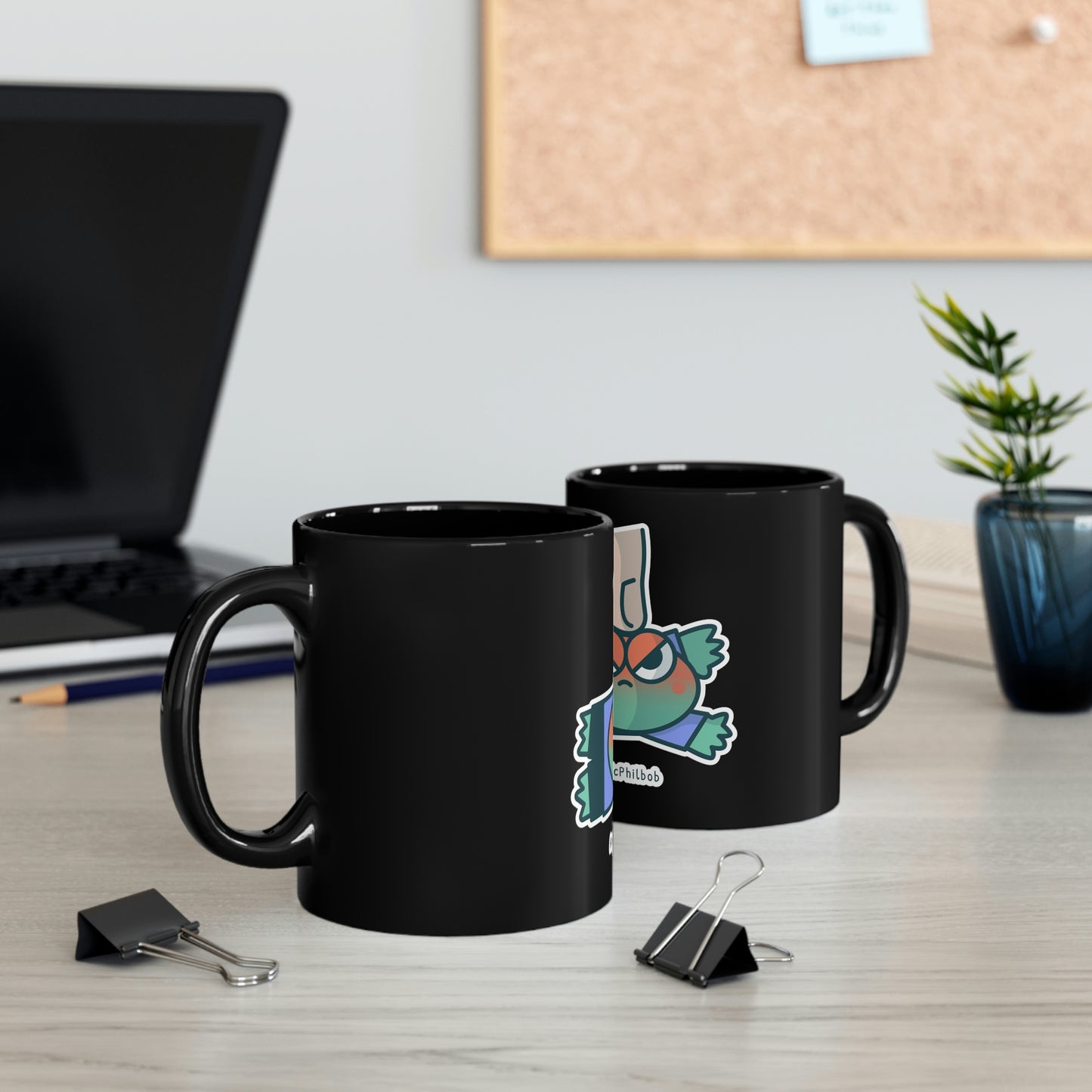 Angry McPhilbob 11oz Black Mug