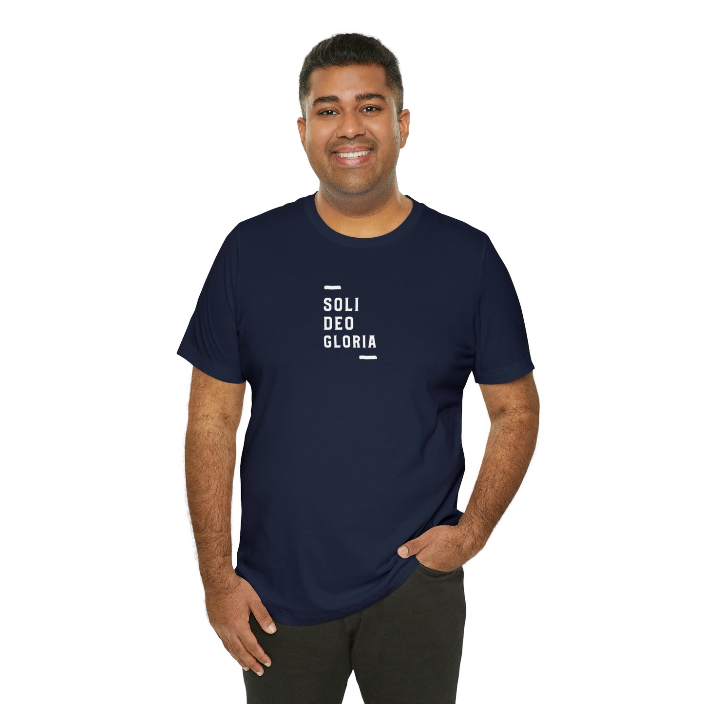 Soli Deo Gloria Simple Classical Unisex Jersey Short Sleeve Tee